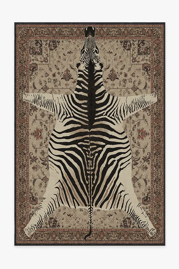 Area Rug Machine Washable - Brown, Chenille