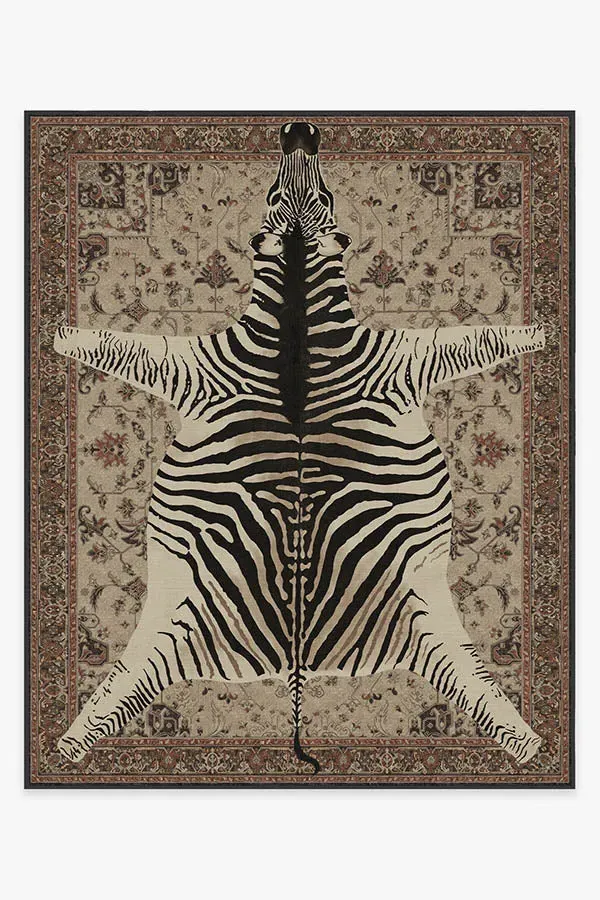 Area Rug Machine Washable - Brown, Chenille