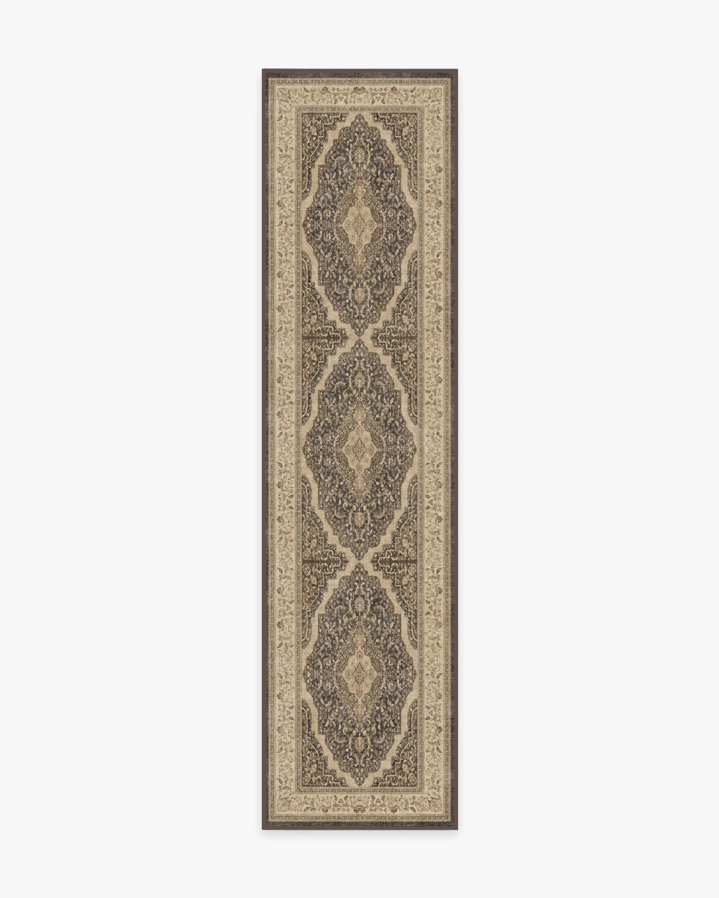 Area Rug Machine Washable - Brown, Chenille
