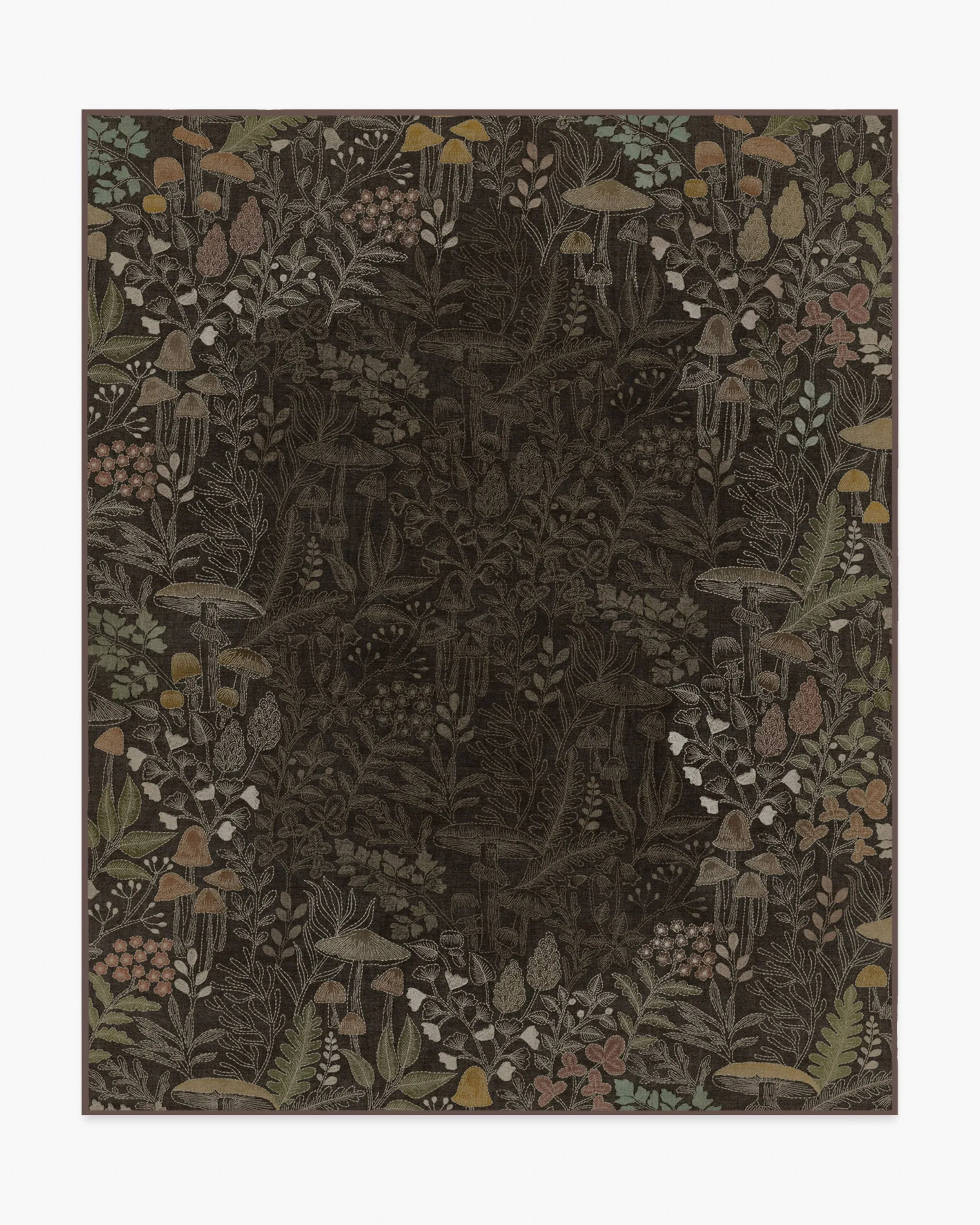 Area Rug Machine Washable - Brown