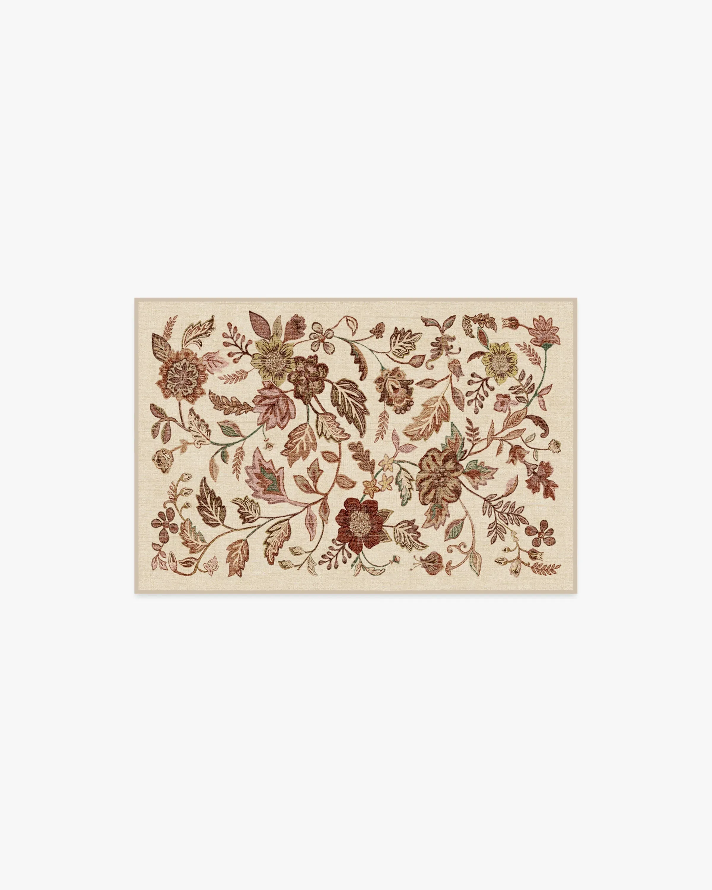 Area Rug Machine Washable - Burgundy image