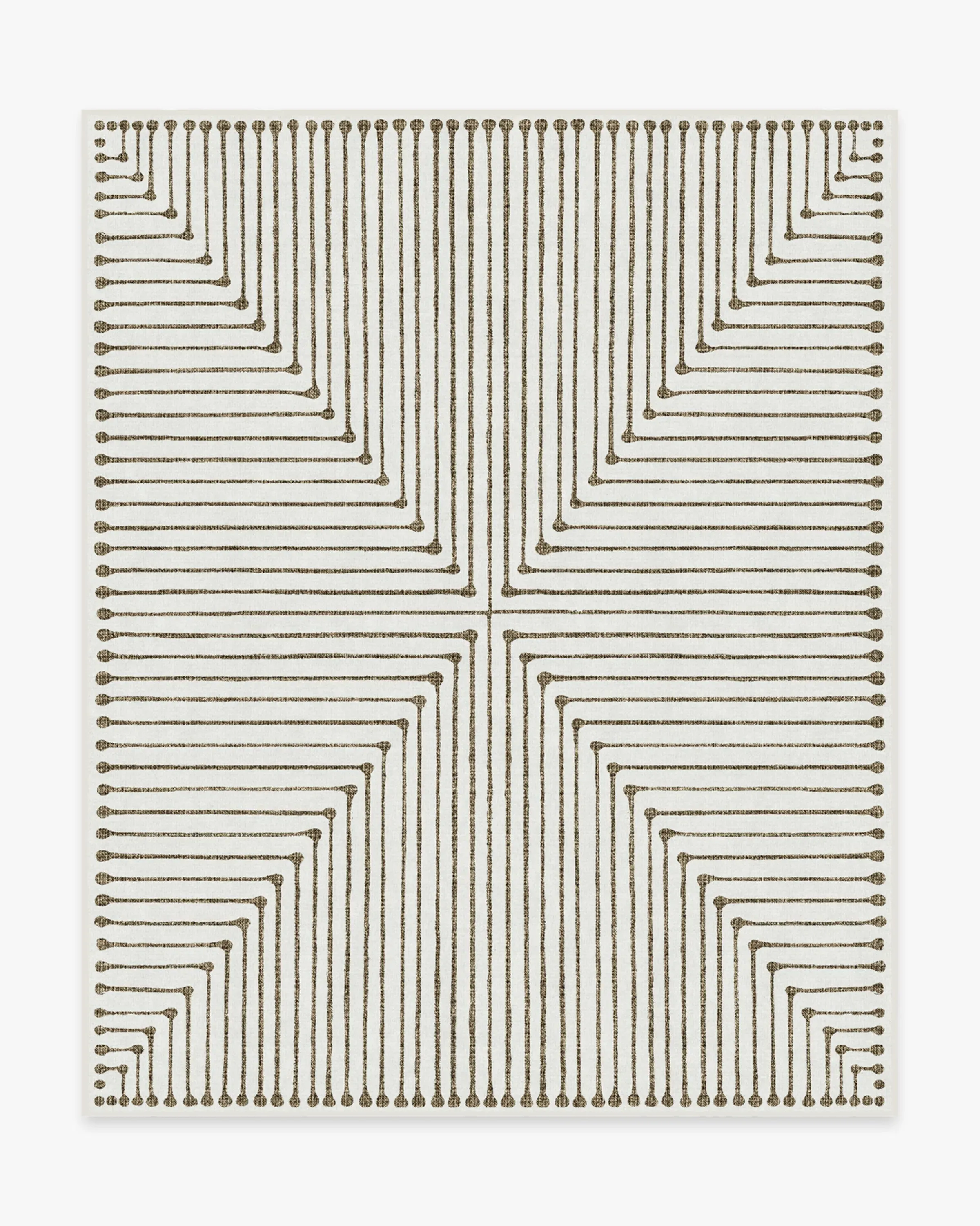 Area Rug Machine Washable - Camel, Ivory