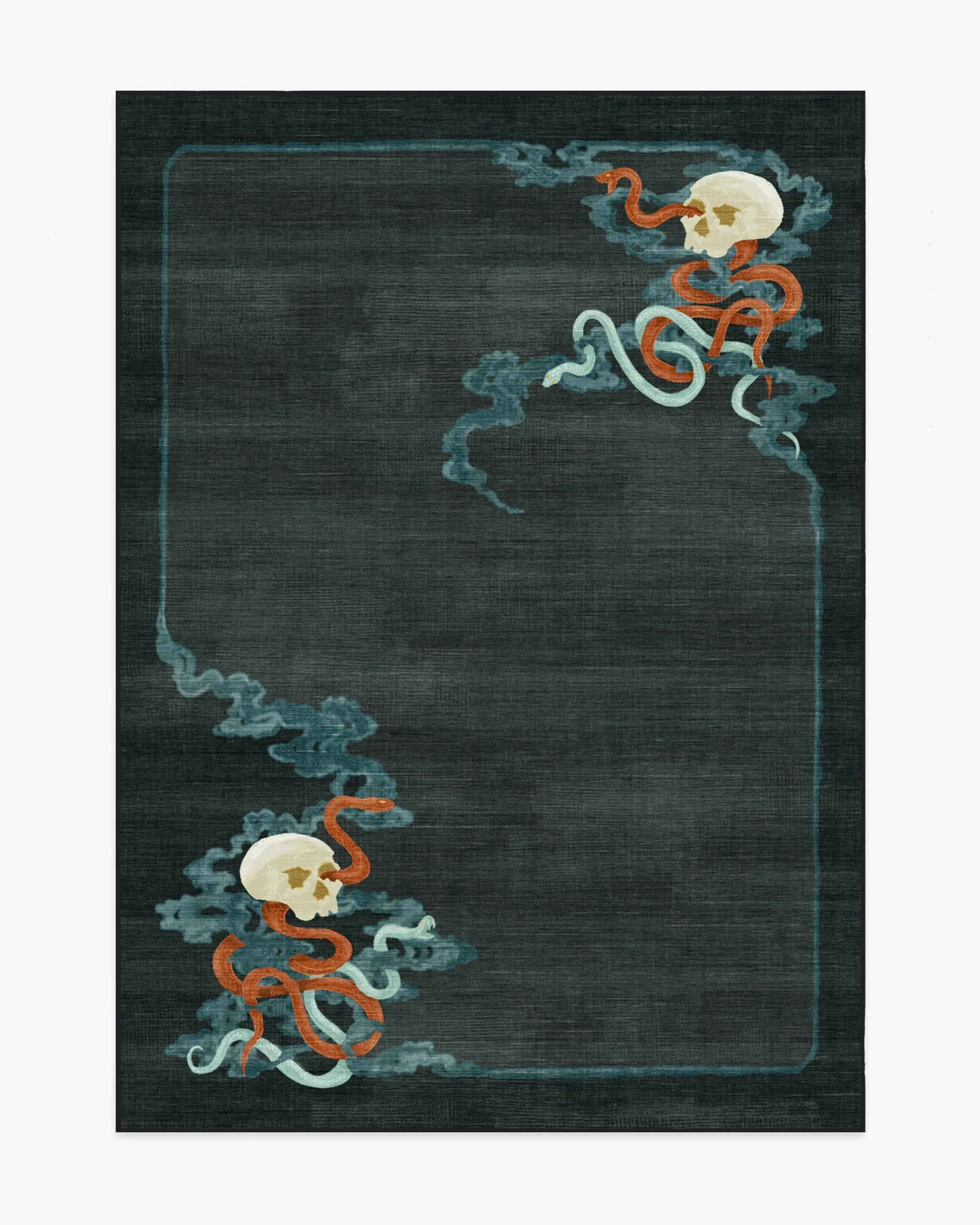 Area Rug Machine Washable - Charcoal