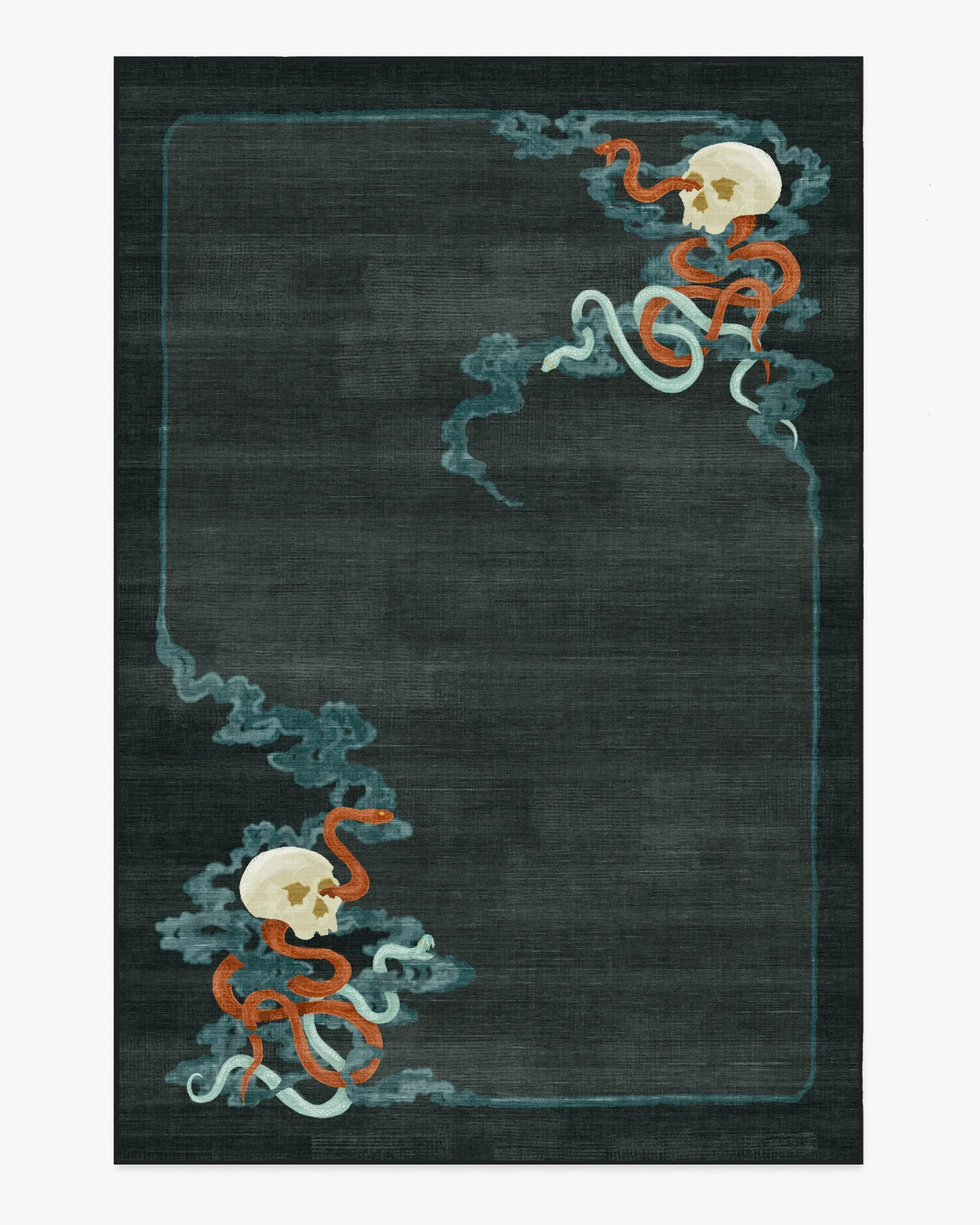 Area Rug Machine Washable - Charcoal