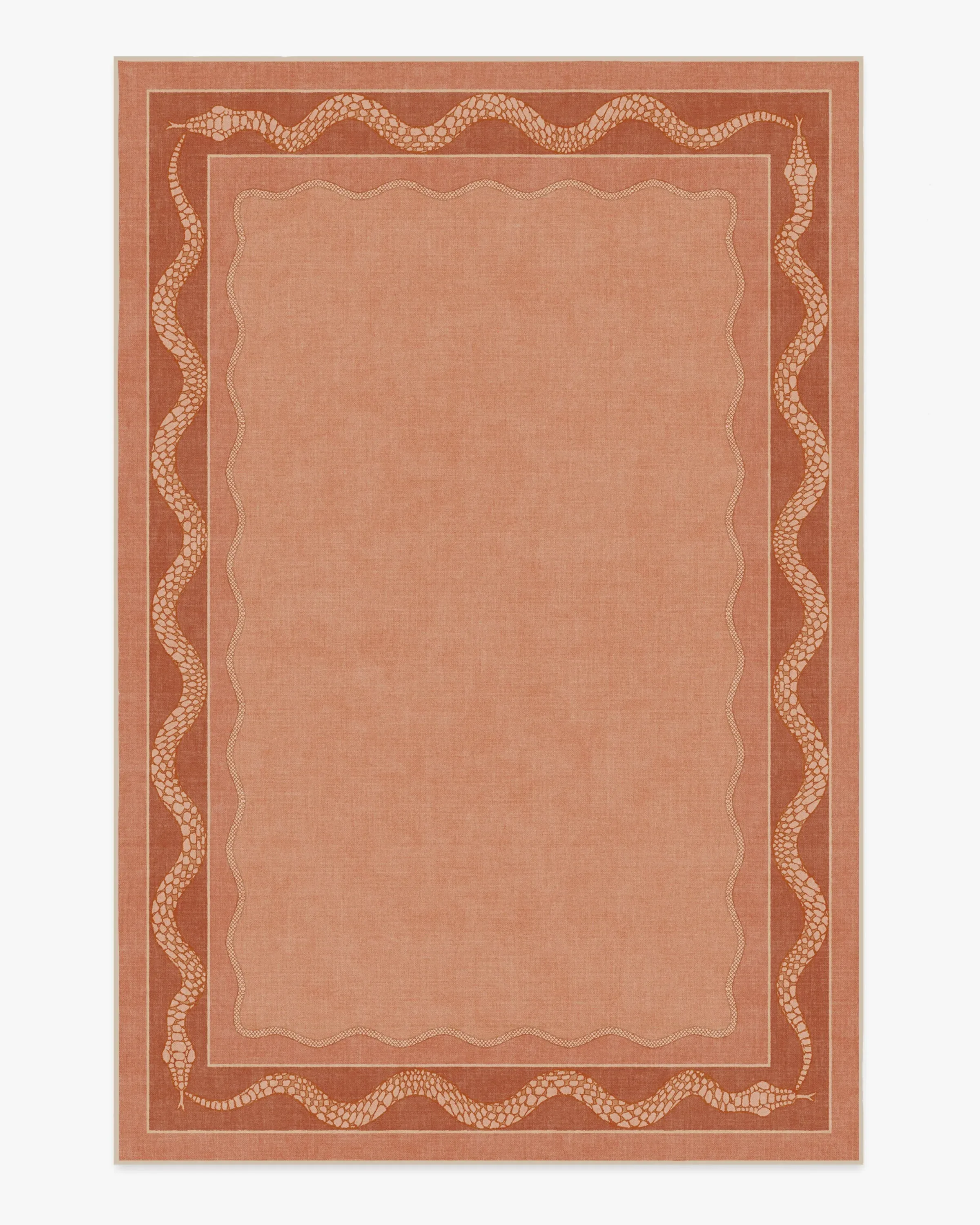 Area Rug Machine Washable - Coral