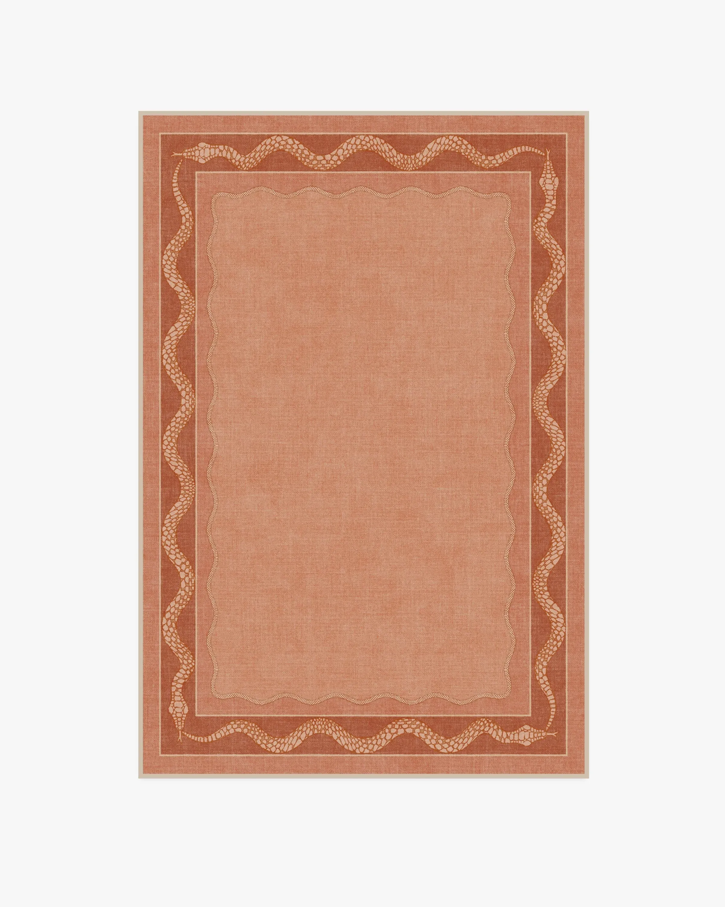 Area Rug Machine Washable - Coral