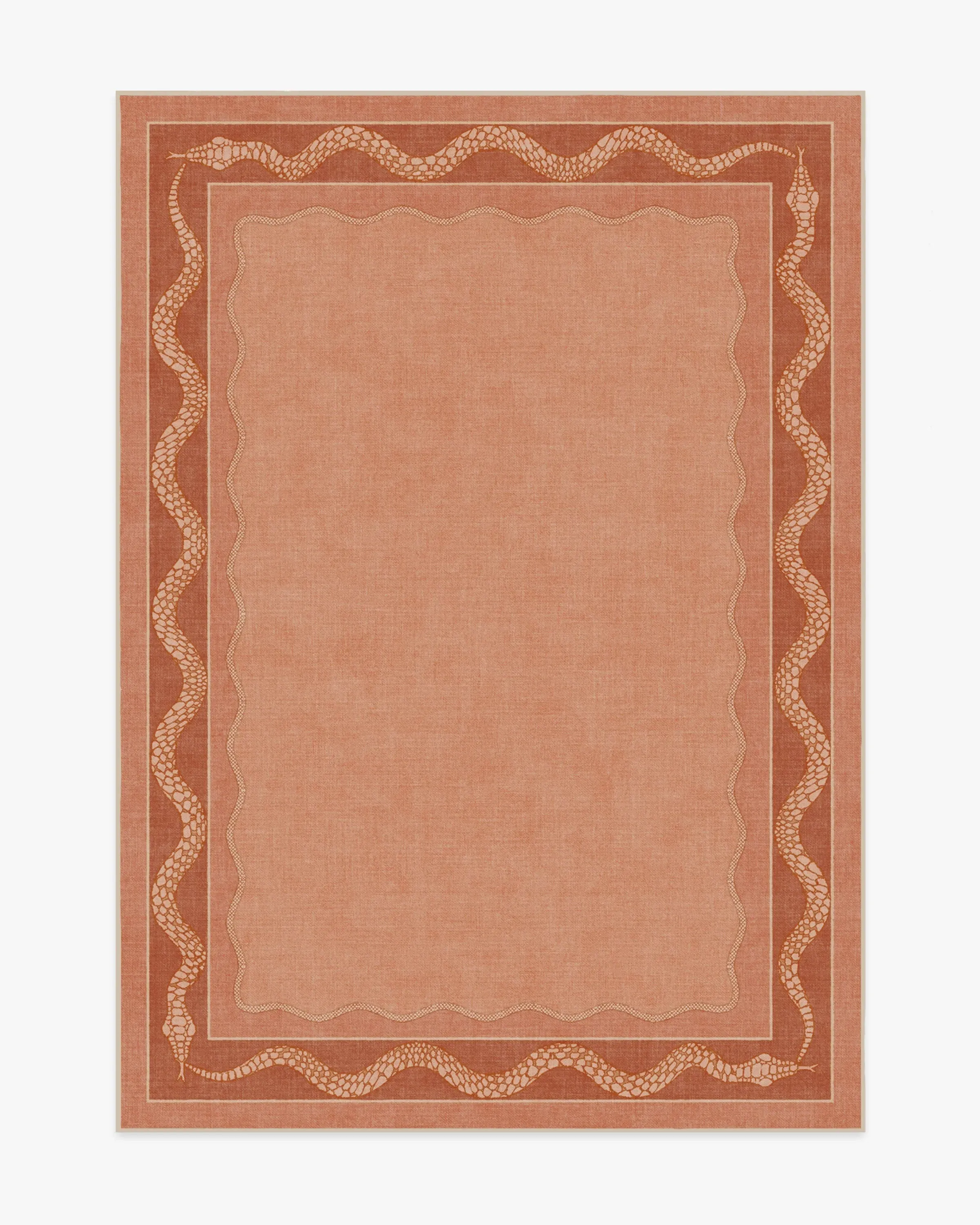 Area Rug Machine Washable - Coral