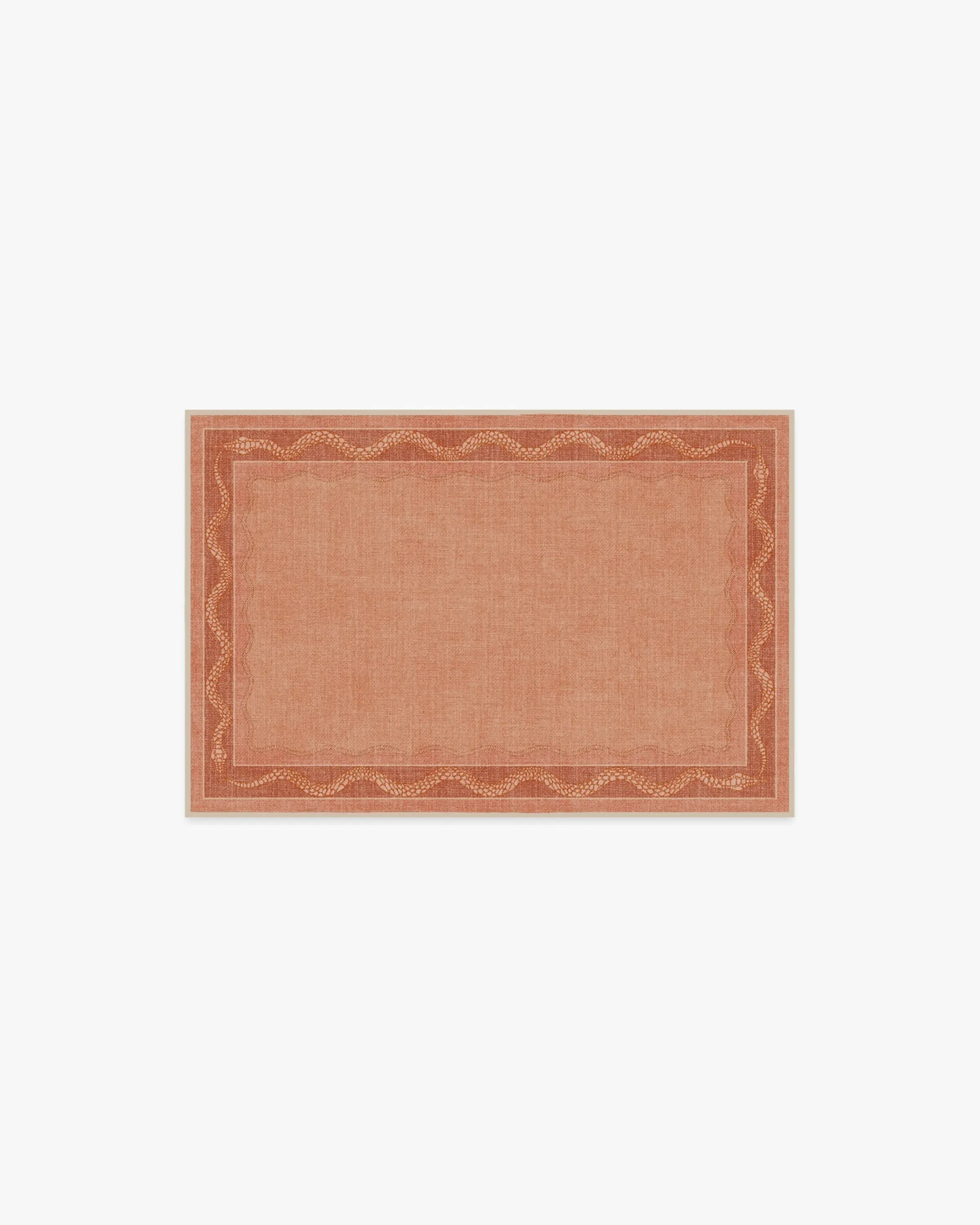 Area Rug Machine Washable - Coral image
