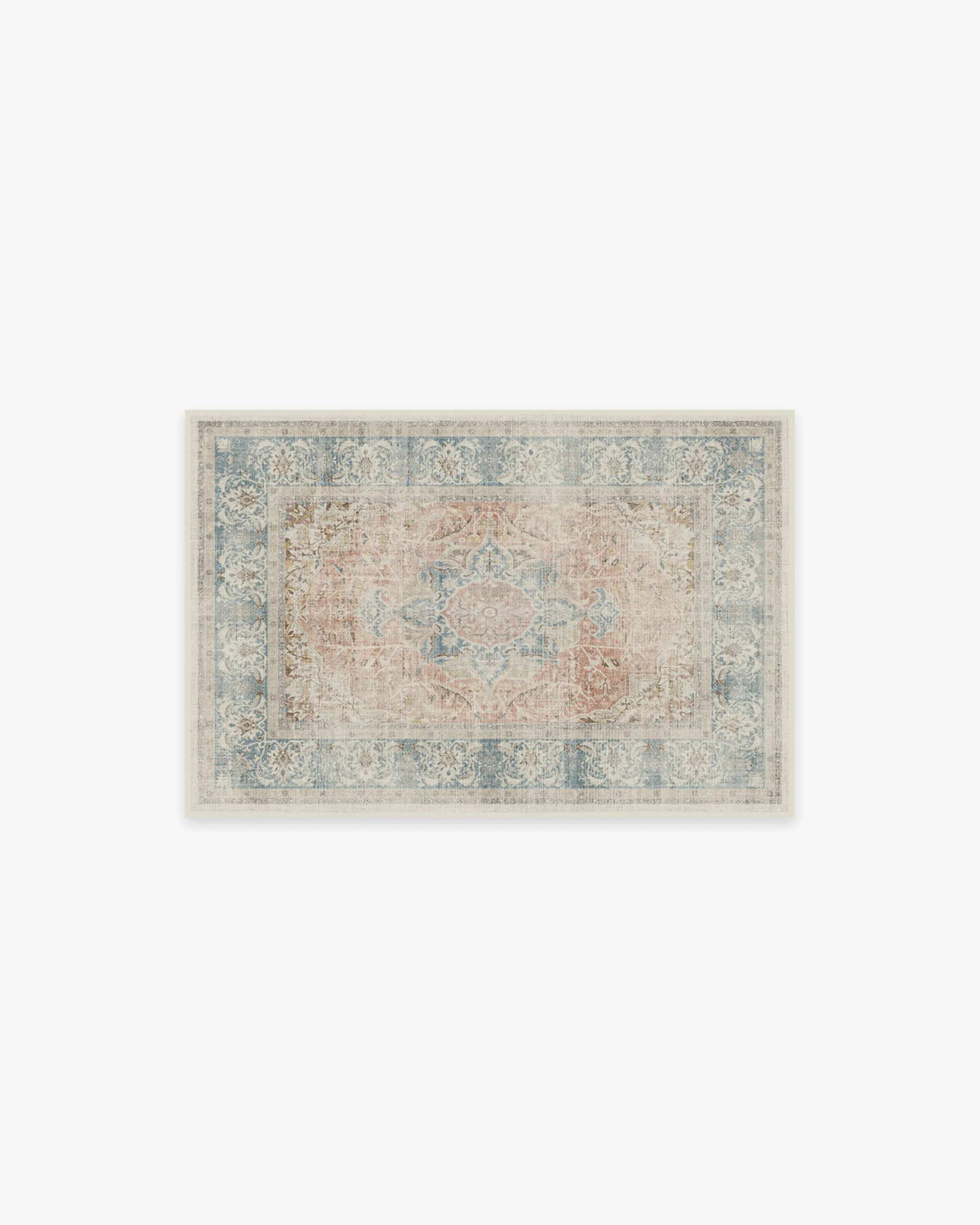 Area Rug Machine Washable - Coral image