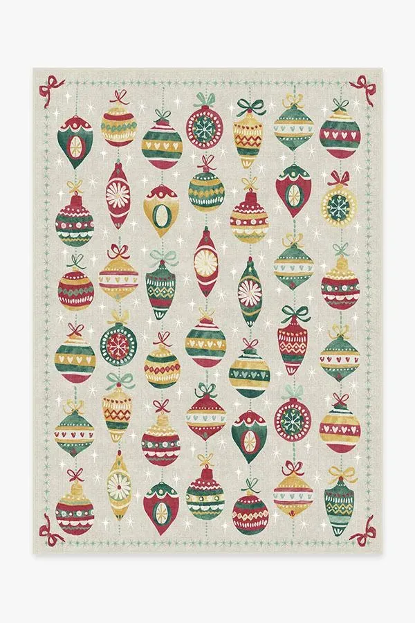 Area Rug Machine Washable - Cream, Chenille