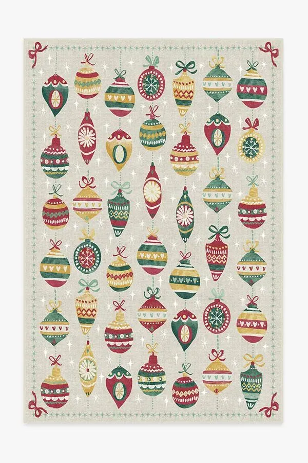 Area Rug Machine Washable - Cream, Chenille