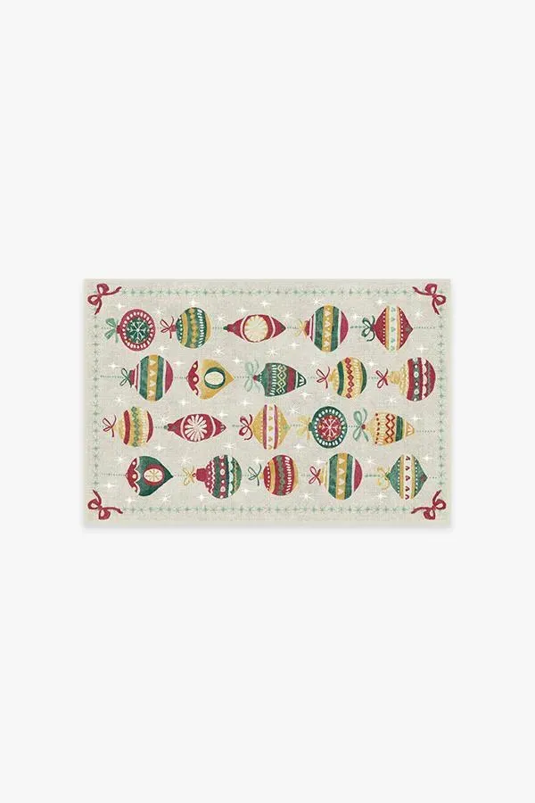 Area Rug Machine Washable - Cream, Chenille image