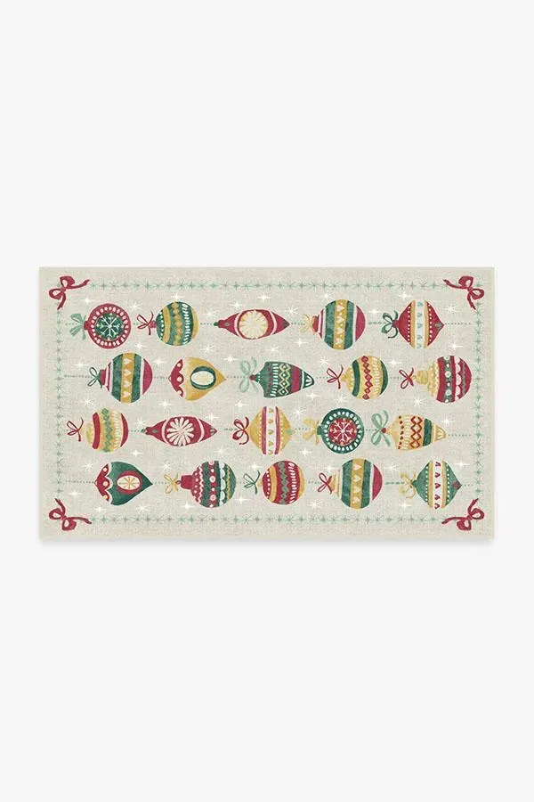 Area Rug Machine Washable - Cream, Chenille