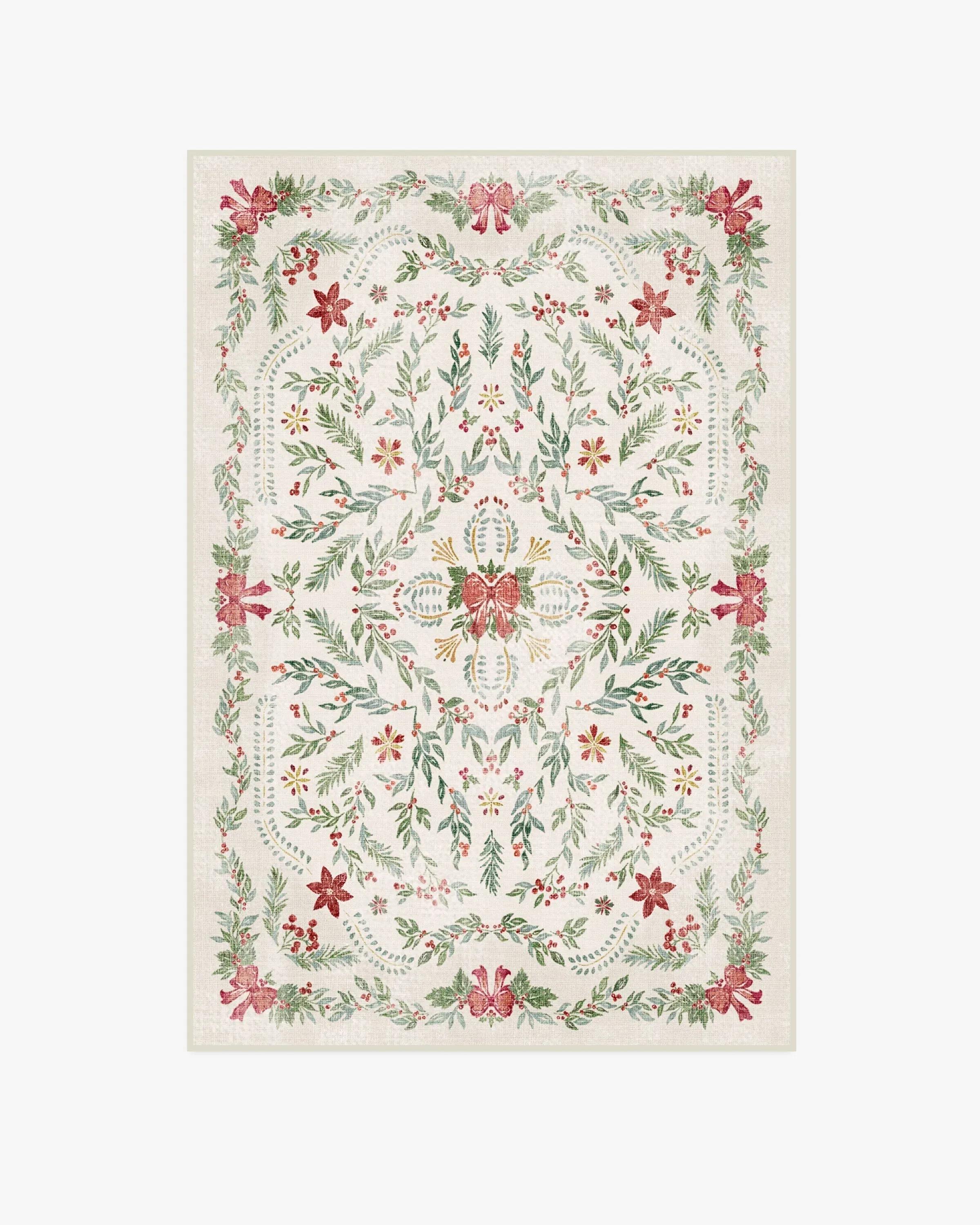 Area Rug Machine Washable - Cream