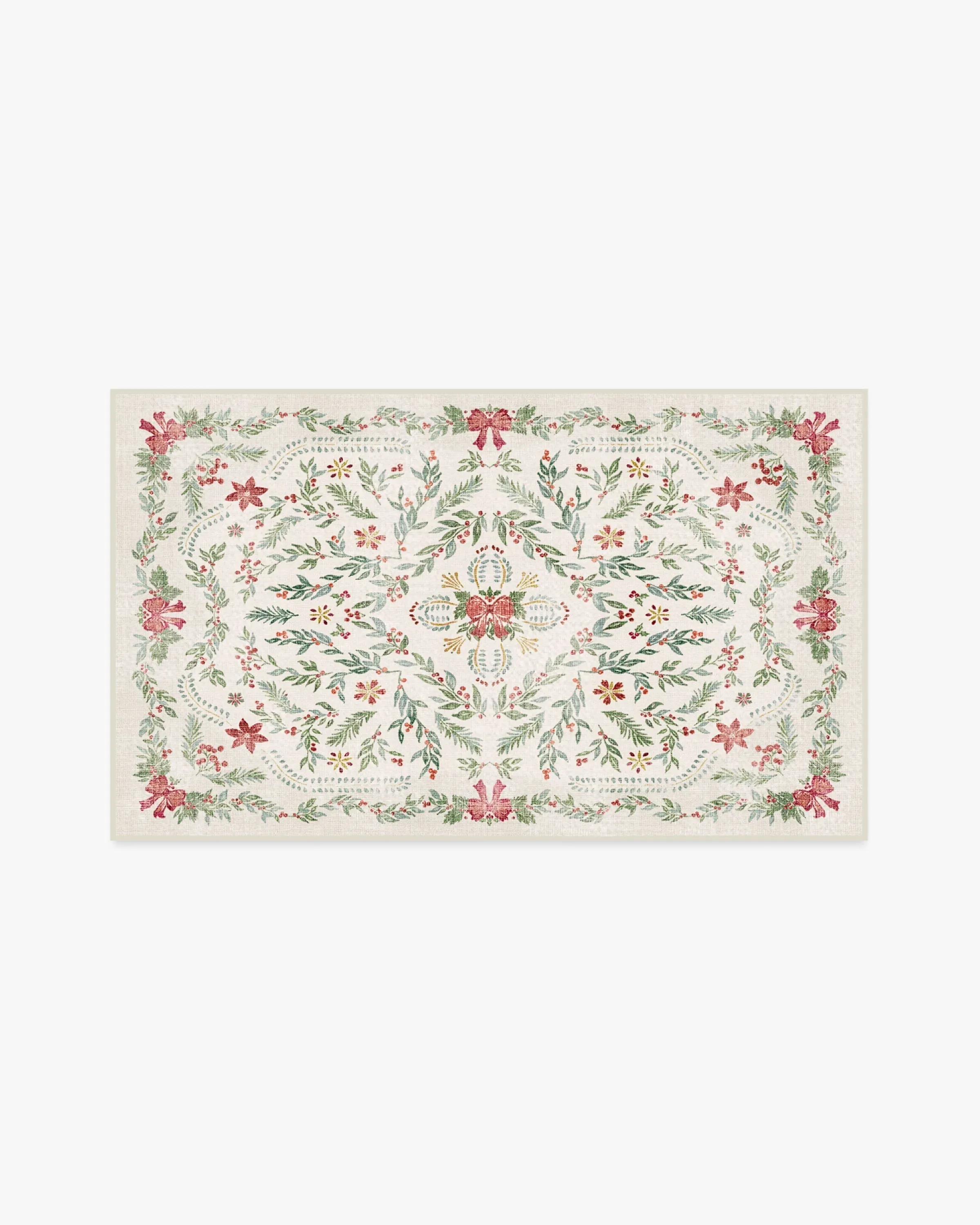 Area Rug Machine Washable - Cream