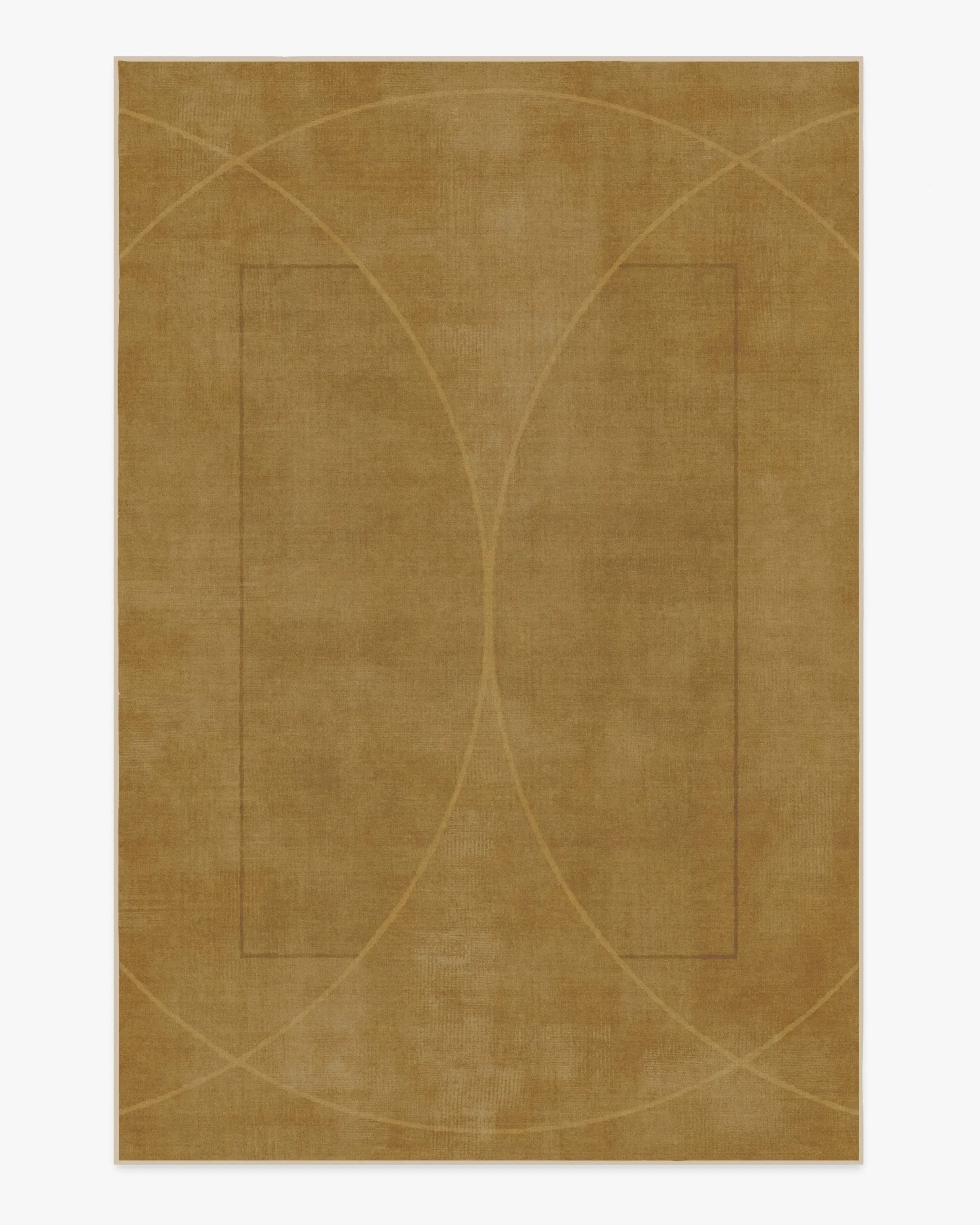 Area Rug Machine Washable - Gold, Flatwoven