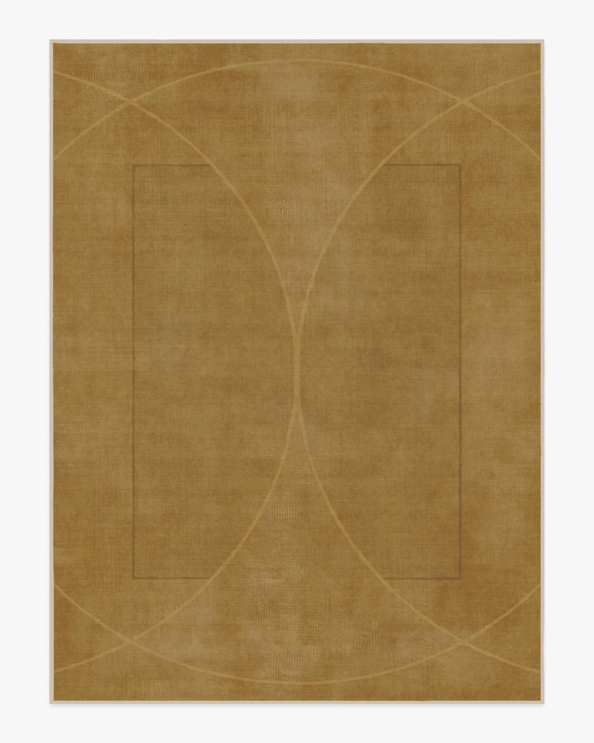 Area Rug Machine Washable - Gold, Flatwoven