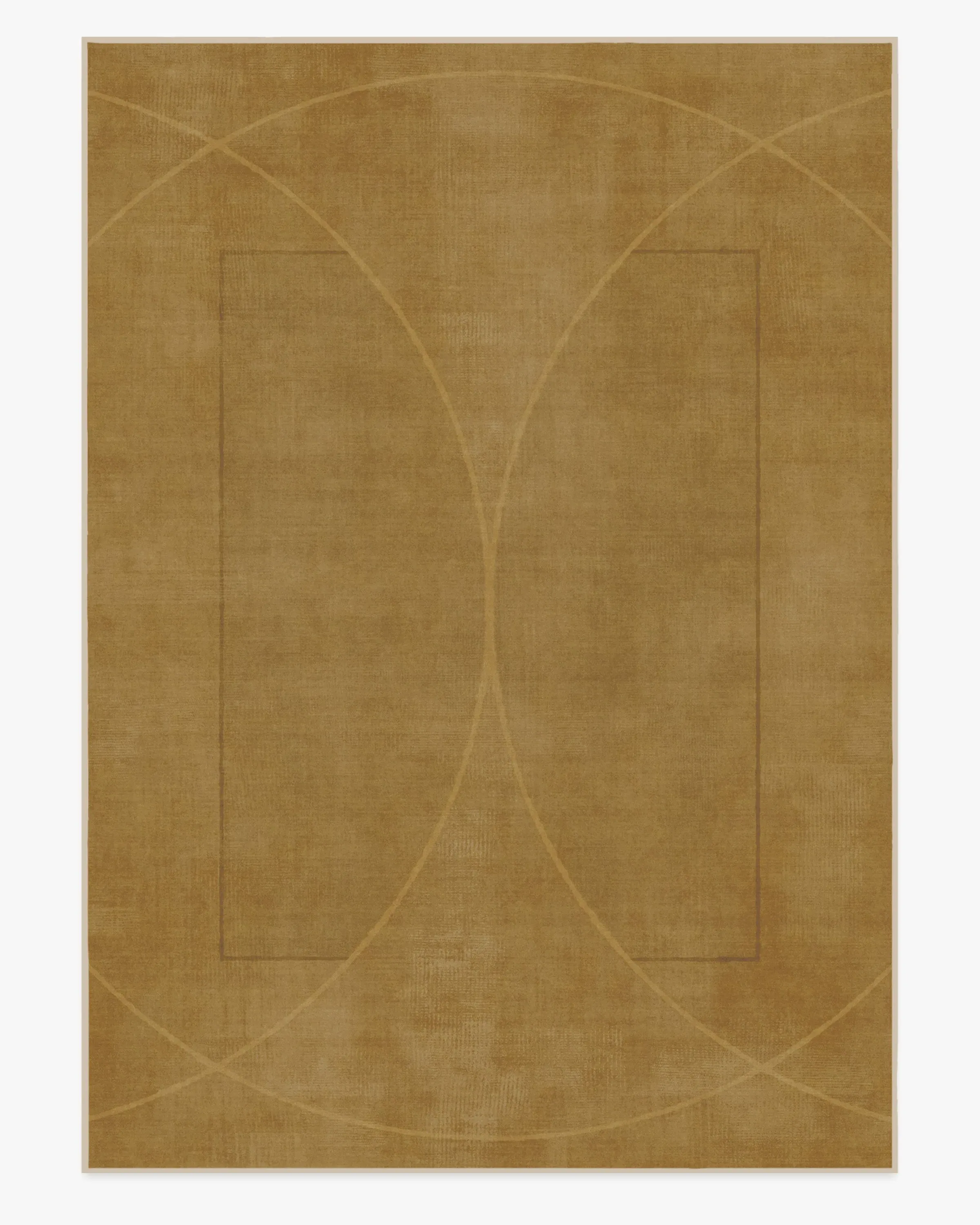 Area Rug Machine Washable - Gold, Flatwoven
