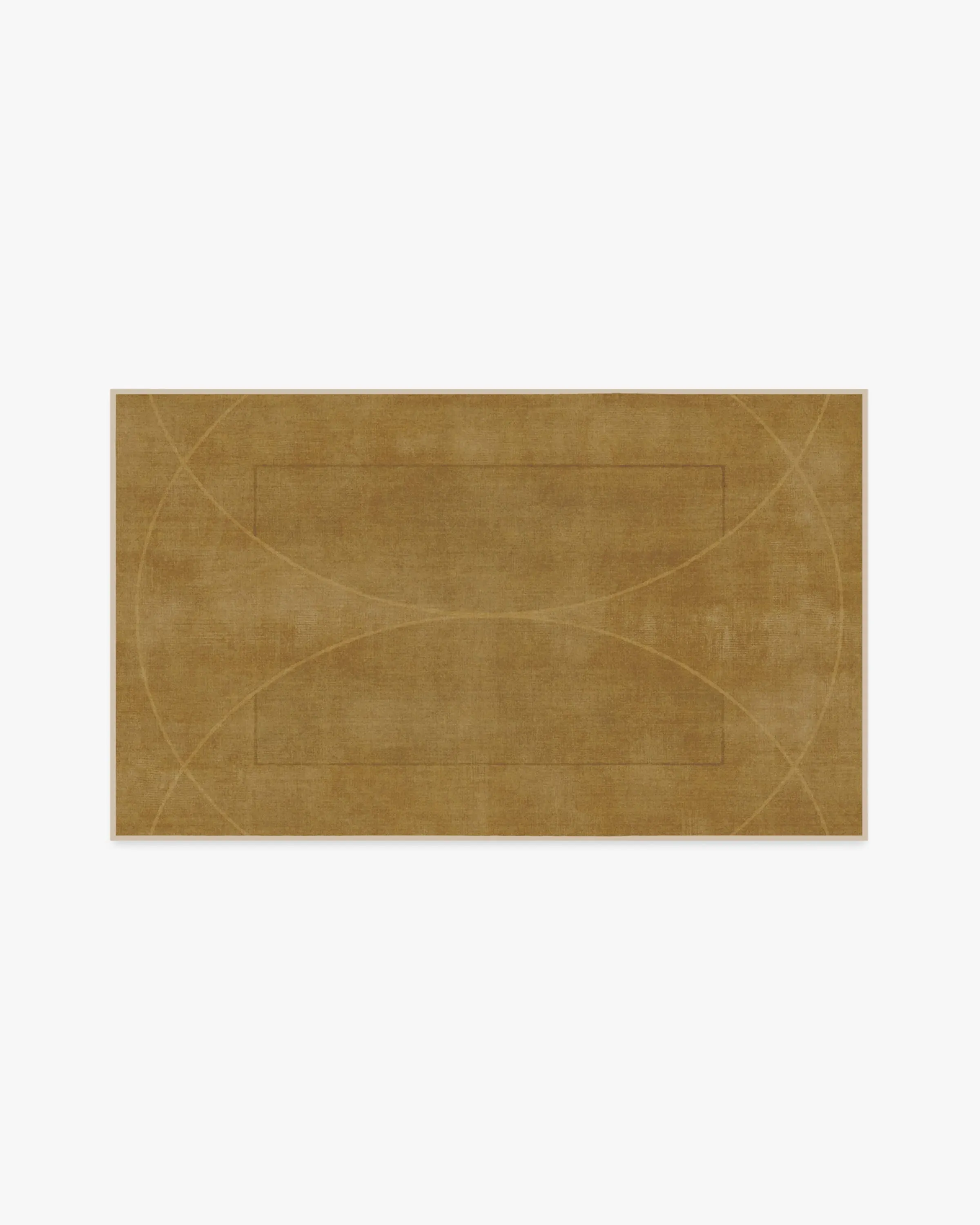 Area Rug Machine Washable - Gold, Flatwoven