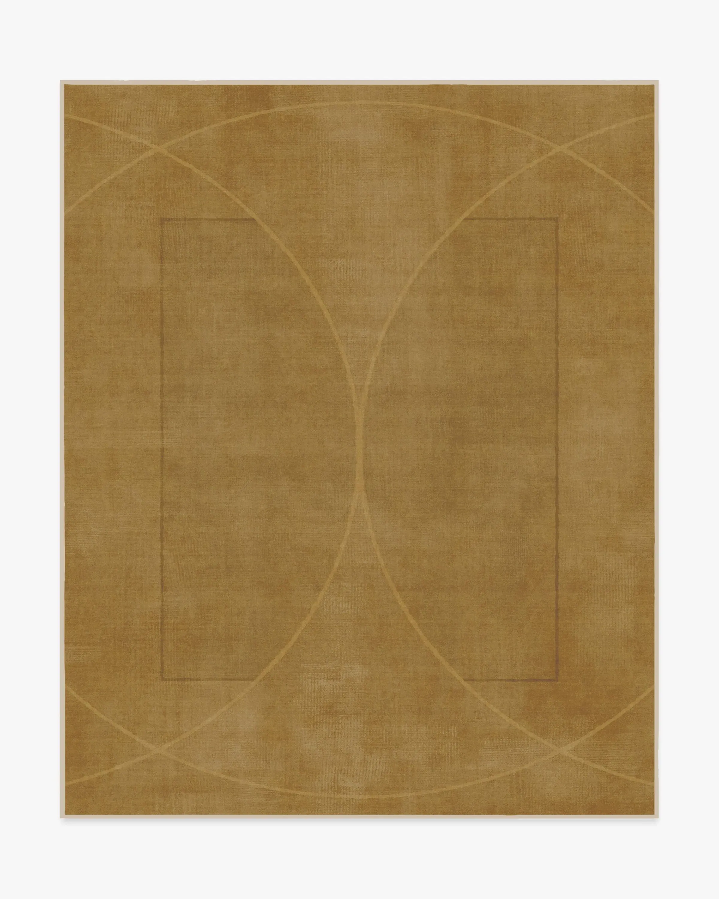 Area Rug Machine Washable - Gold, Flatwoven