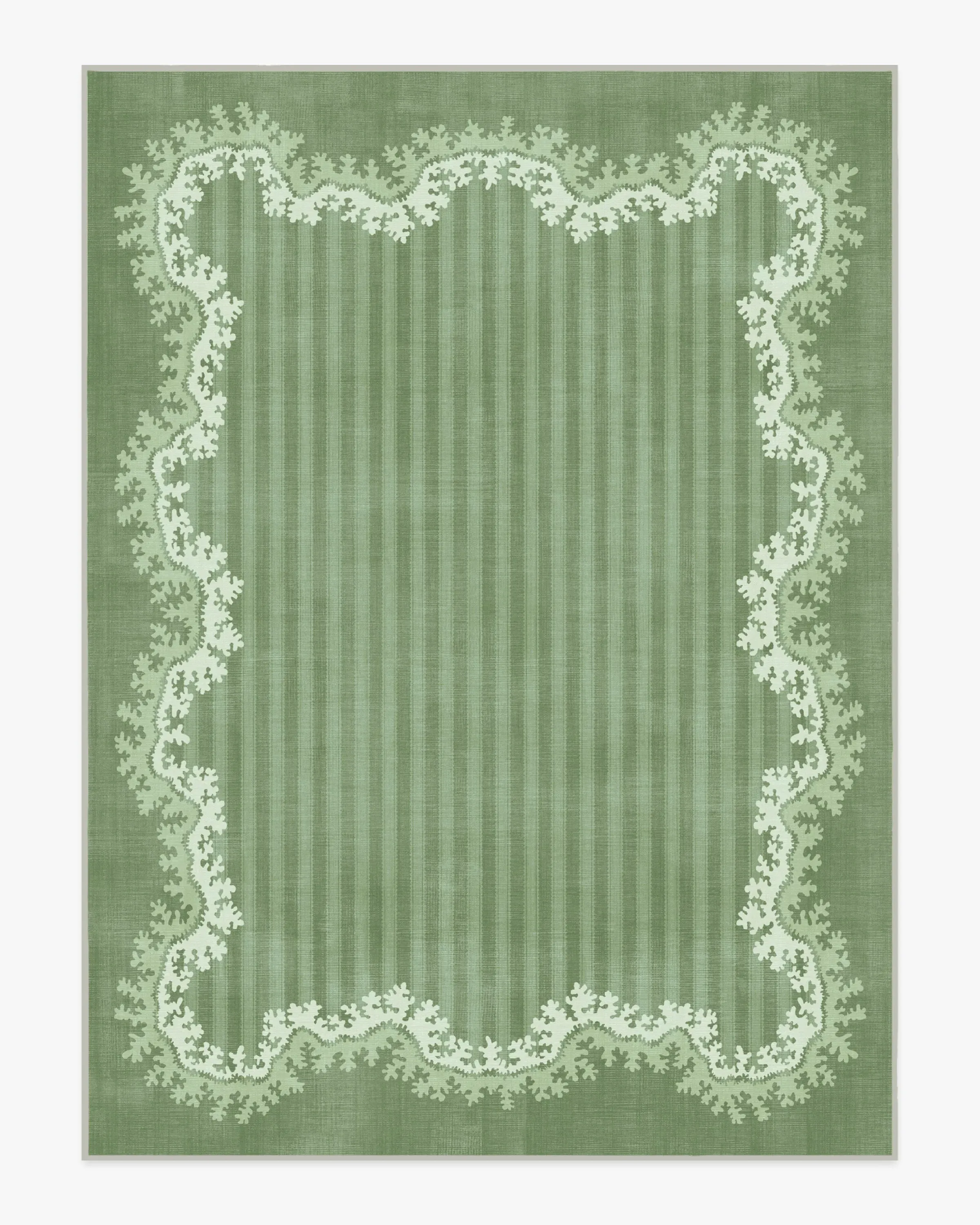 Area Rug Machine Washable - Green