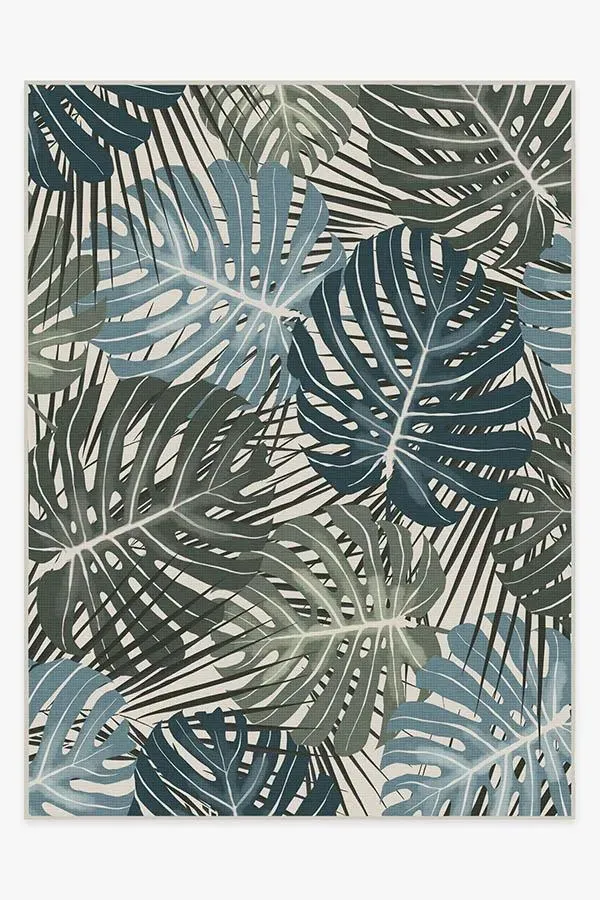 Area Rug Machine Washable - Green