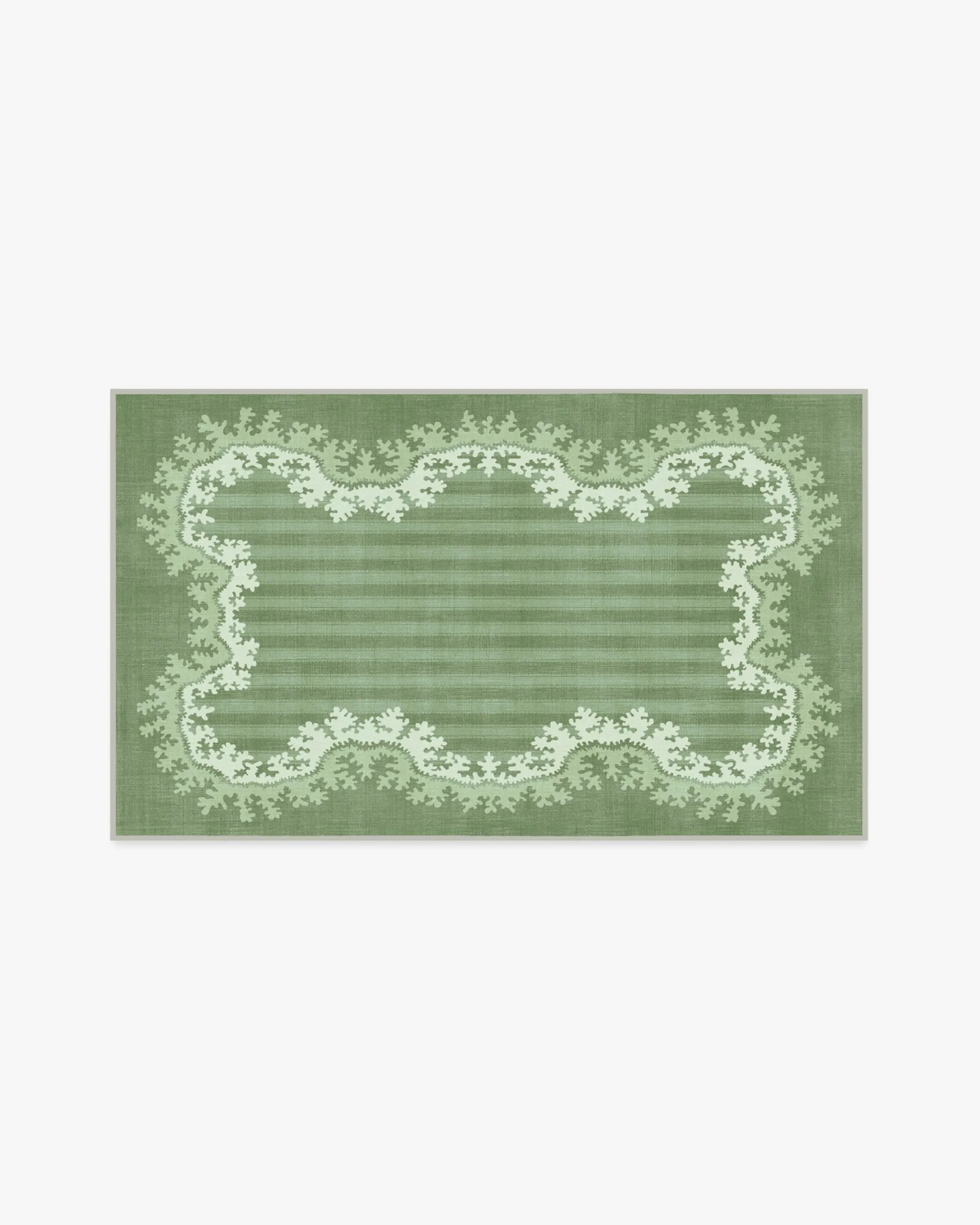 Area Rug Machine Washable - Green
