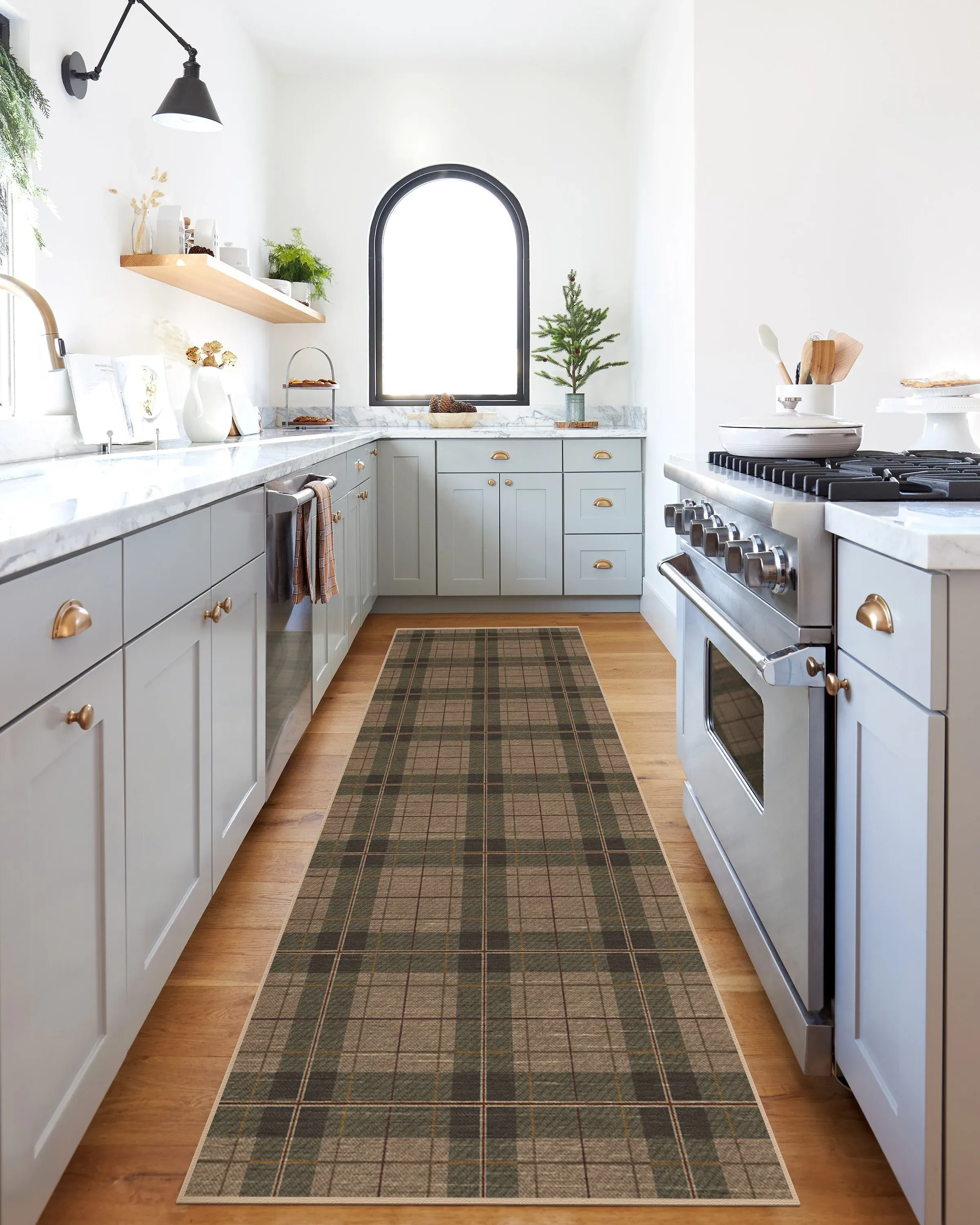Area Rug Machine Washable - Green