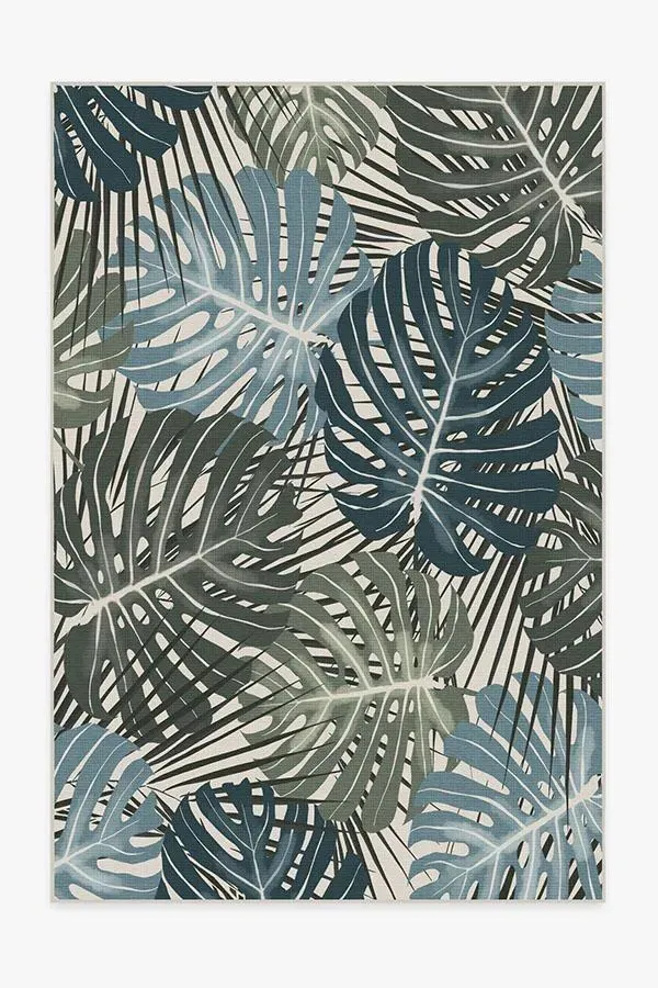 Area Rug Machine Washable - Green