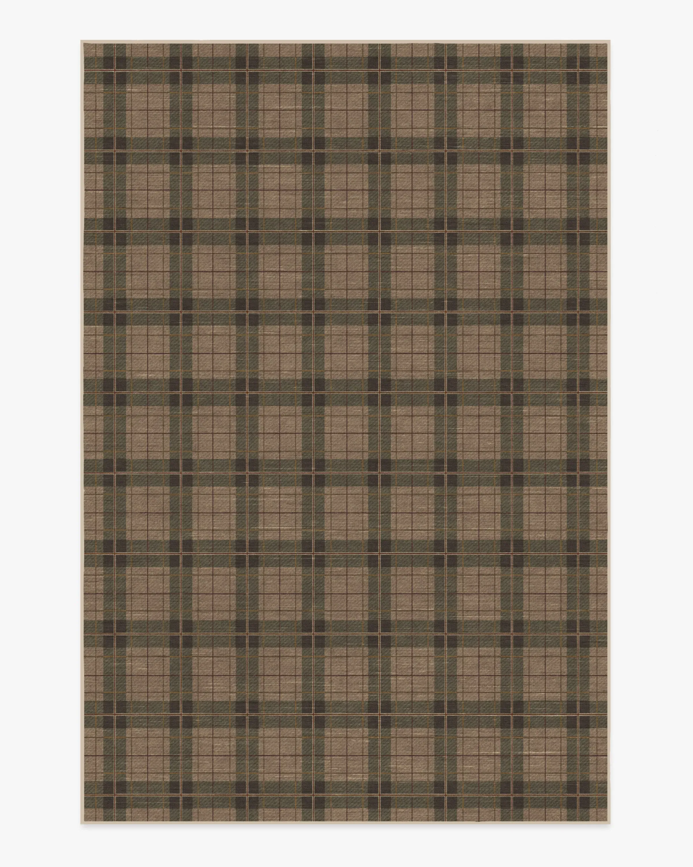 Area Rug Machine Washable - Green