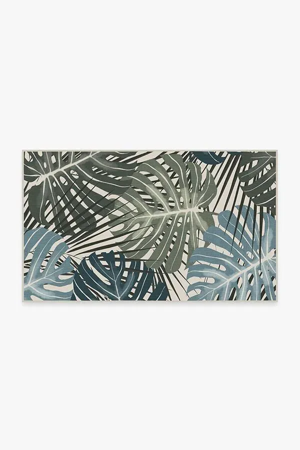 Area Rug Machine Washable - Green