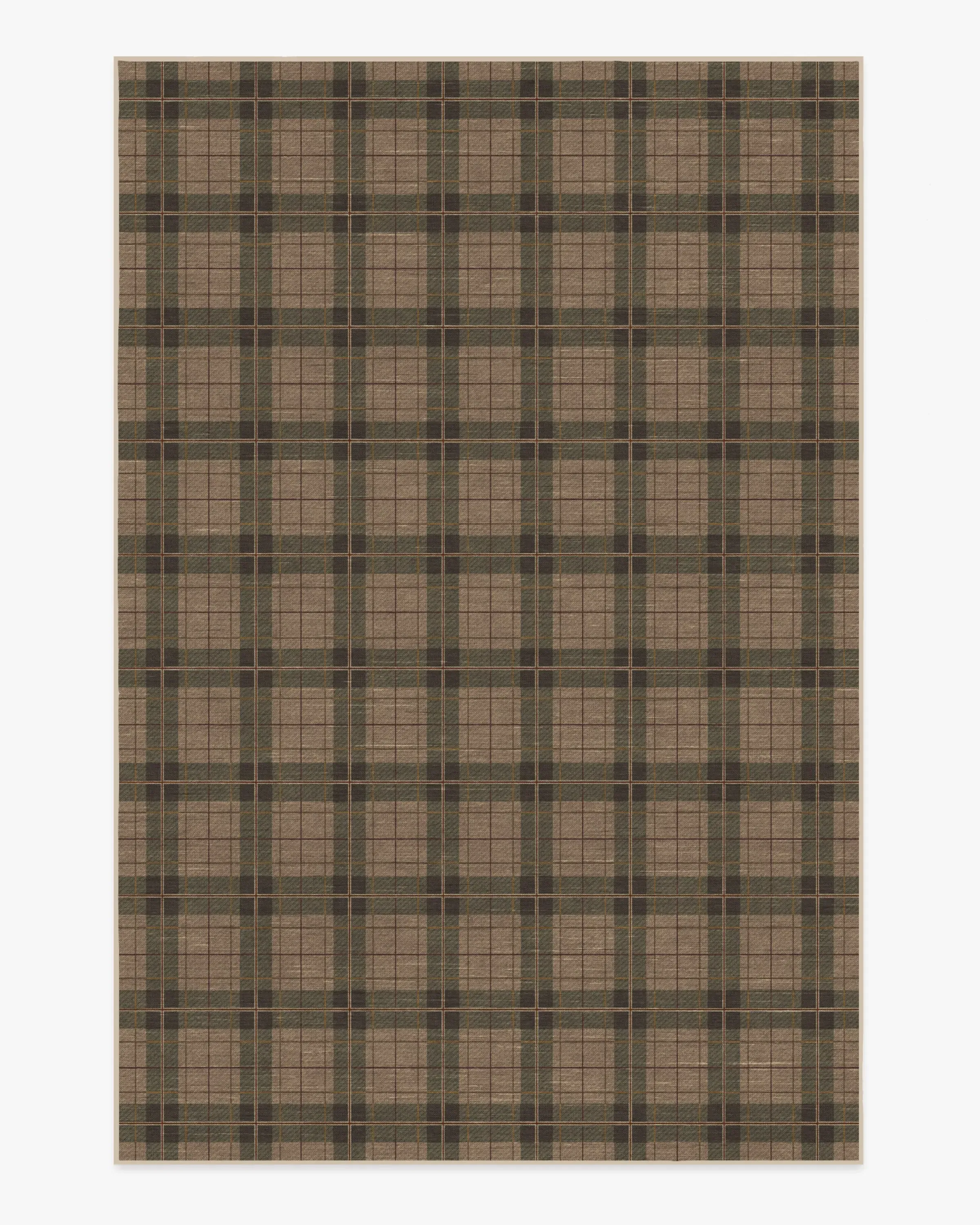 Area Rug Machine Washable - Green