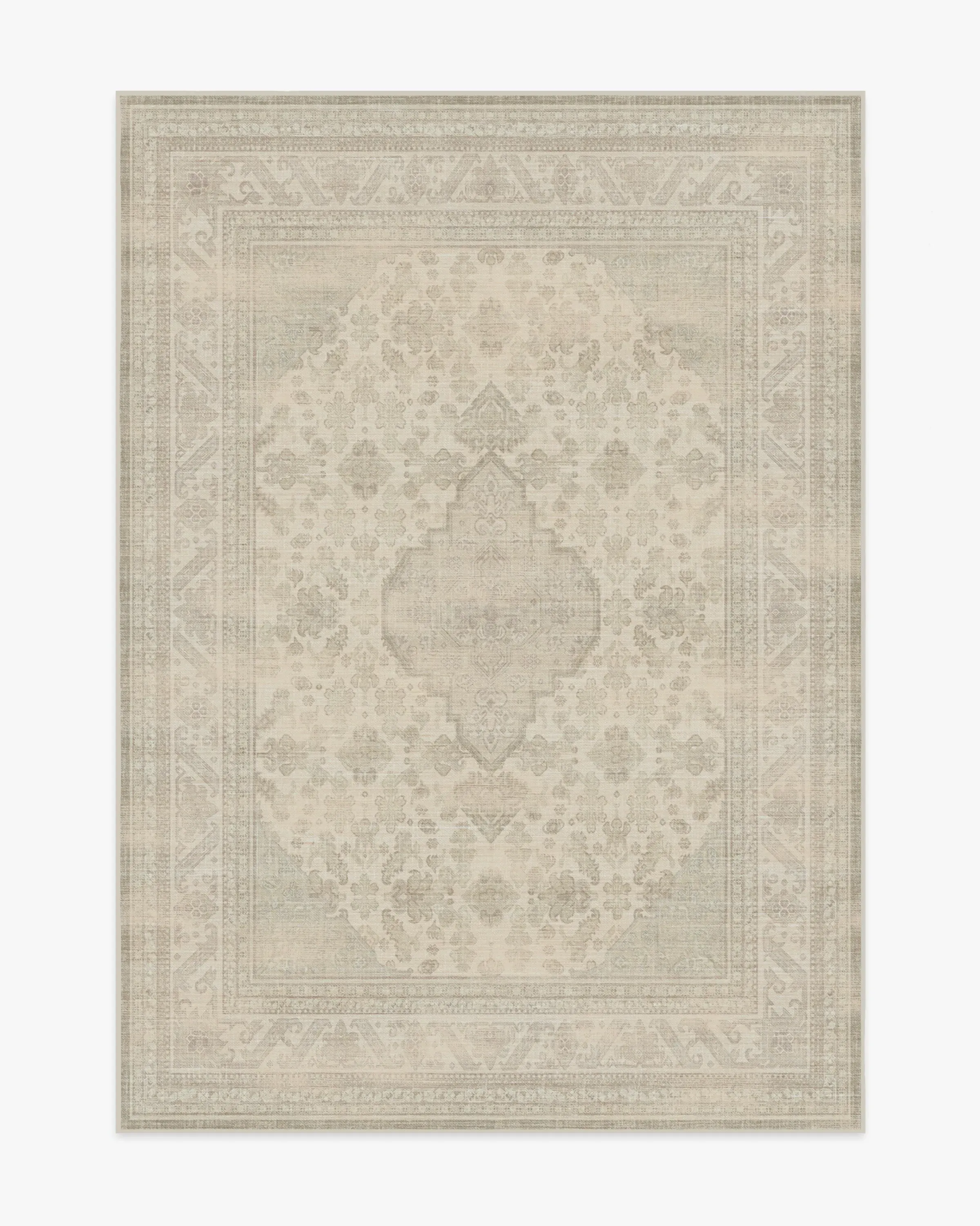 Area Rug Machine Washable - Grey, Flatwoven