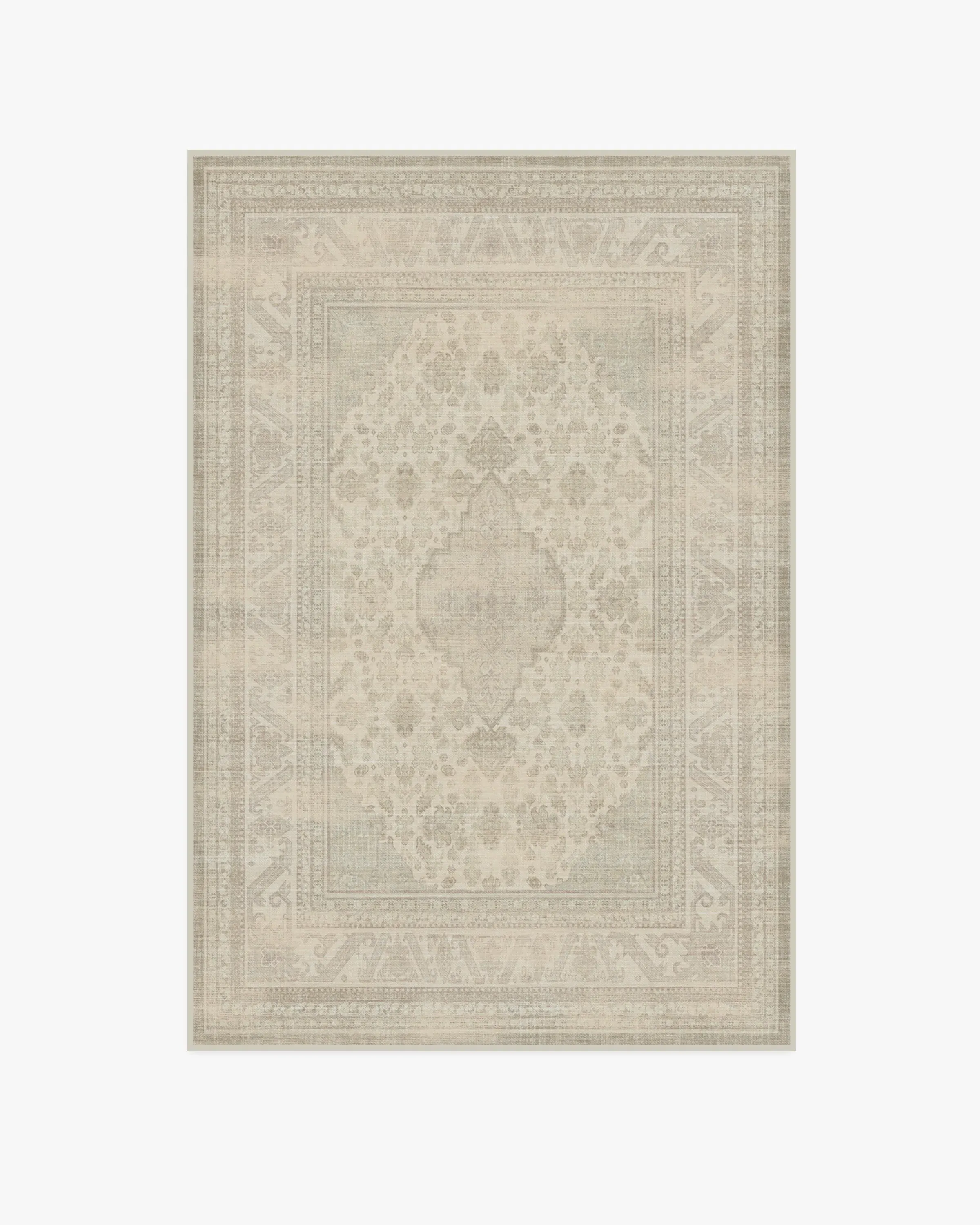 Area Rug Machine Washable - Grey, Flatwoven