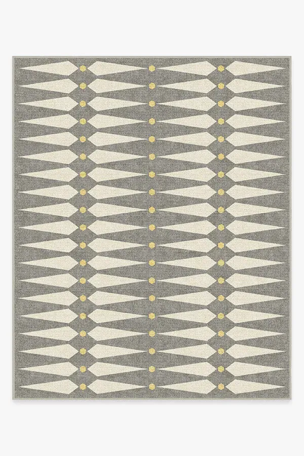 Area Rug Machine Washable - Grey