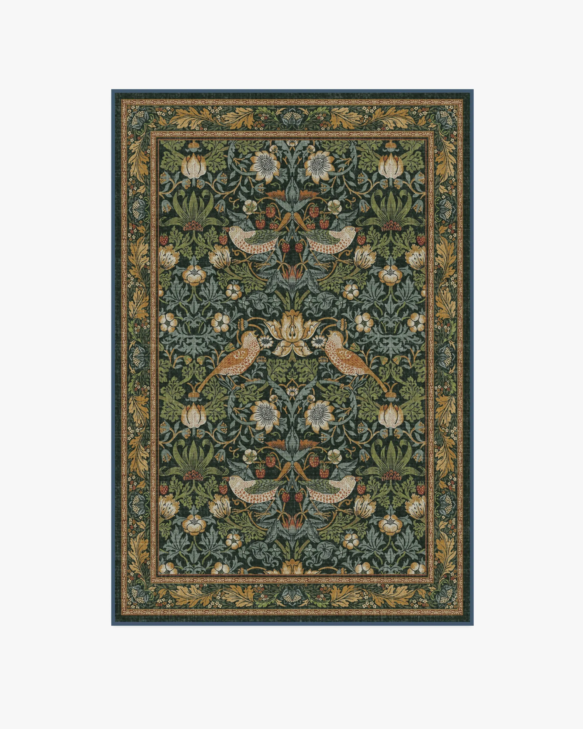 Area Rug Machine Washable - Indigo