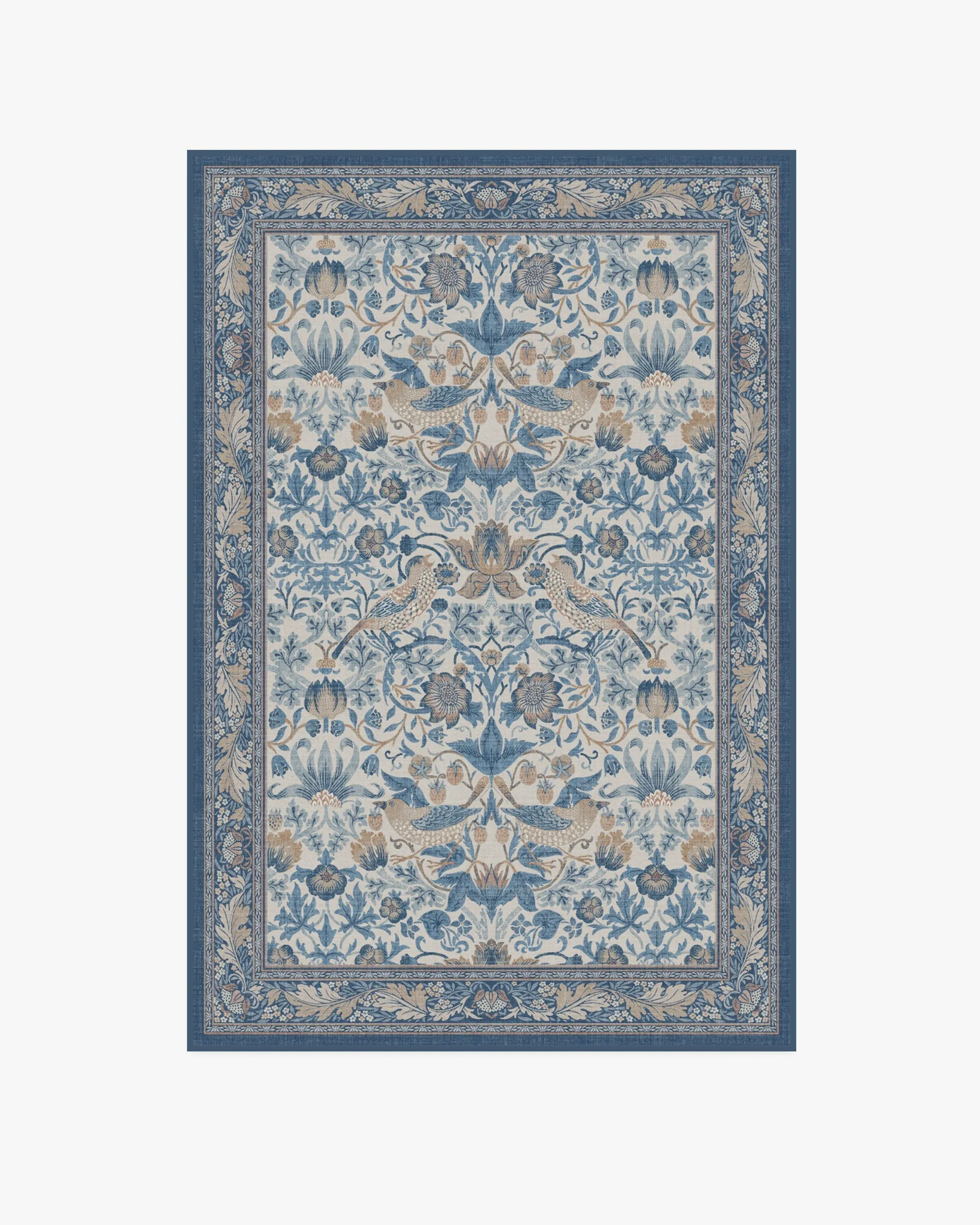 Area Rug Machine Washable - Indigo