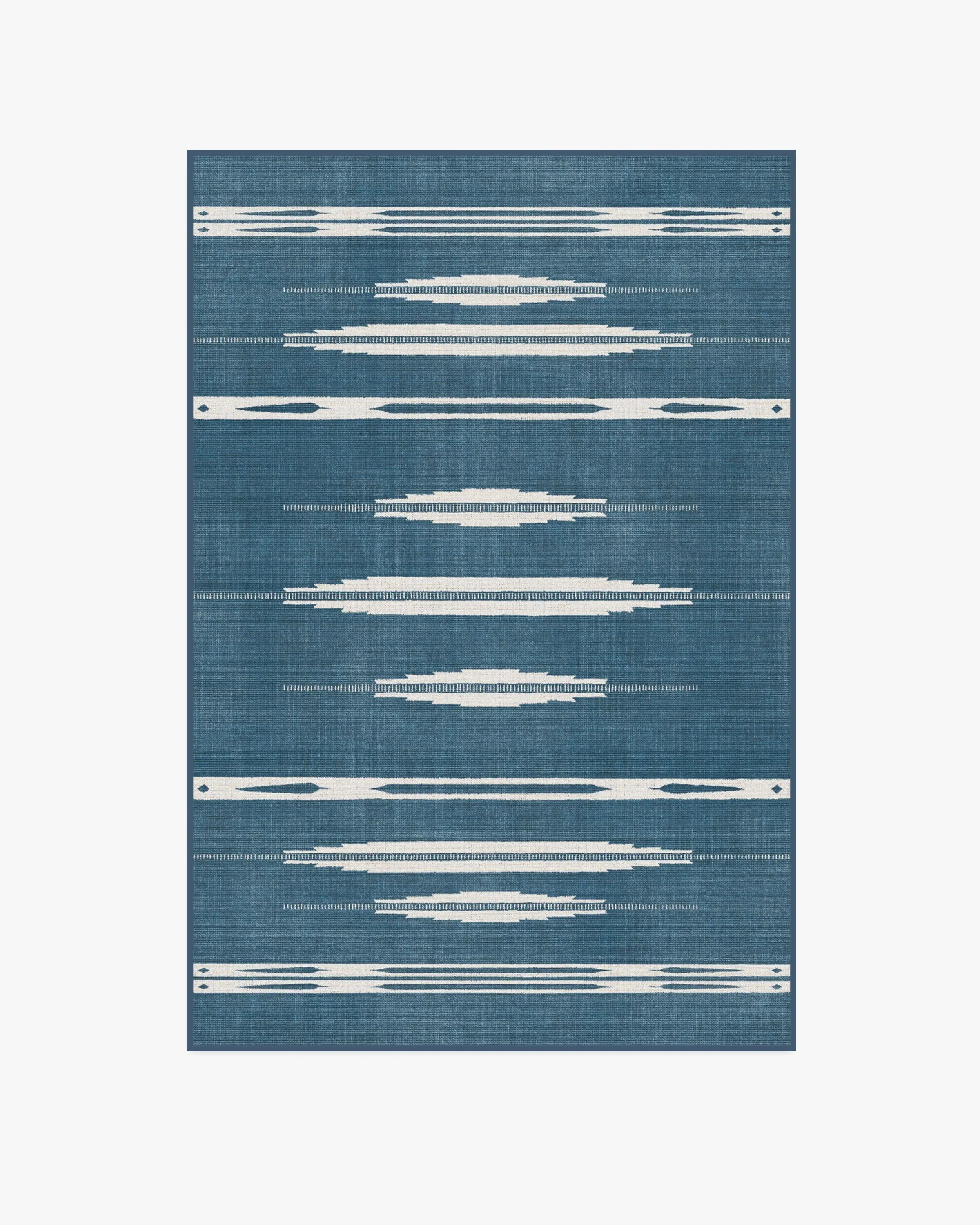 Area Rug Machine Washable - Indigo