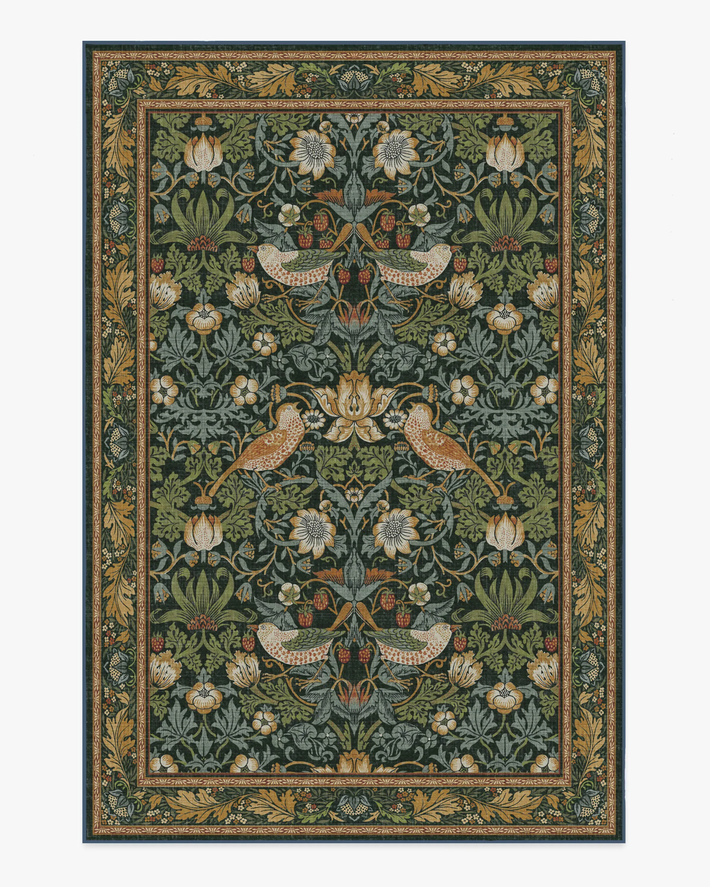 Area Rug Machine Washable - Indigo