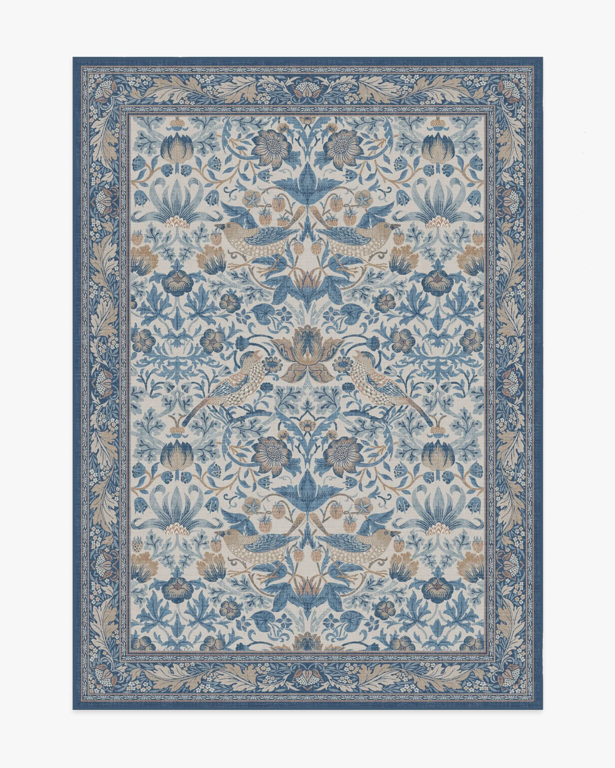 Area Rug Machine Washable - Indigo
