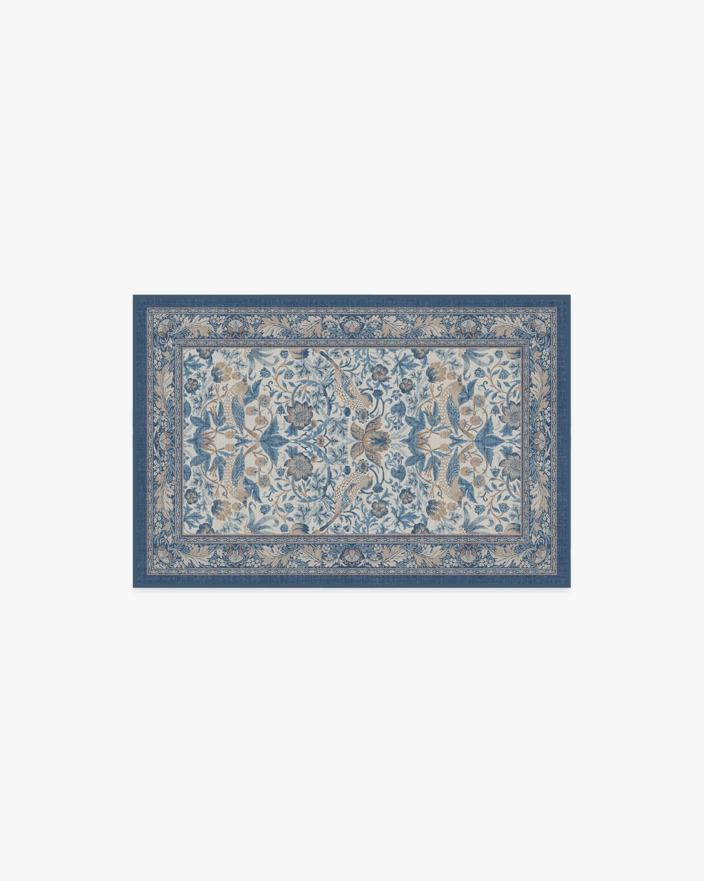 Area Rug Machine Washable - Indigo image