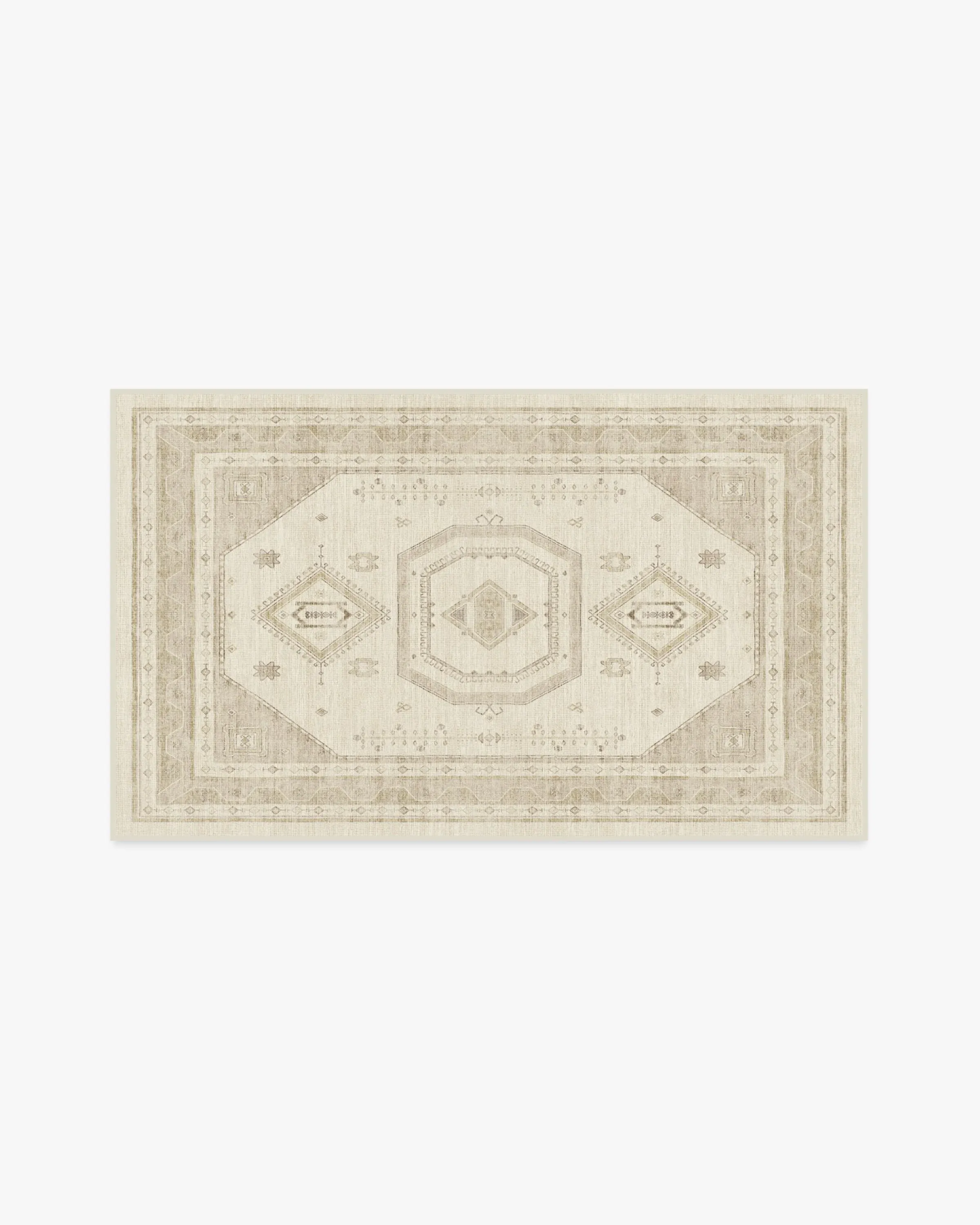 Area Rug Machine Washable - Ivory
