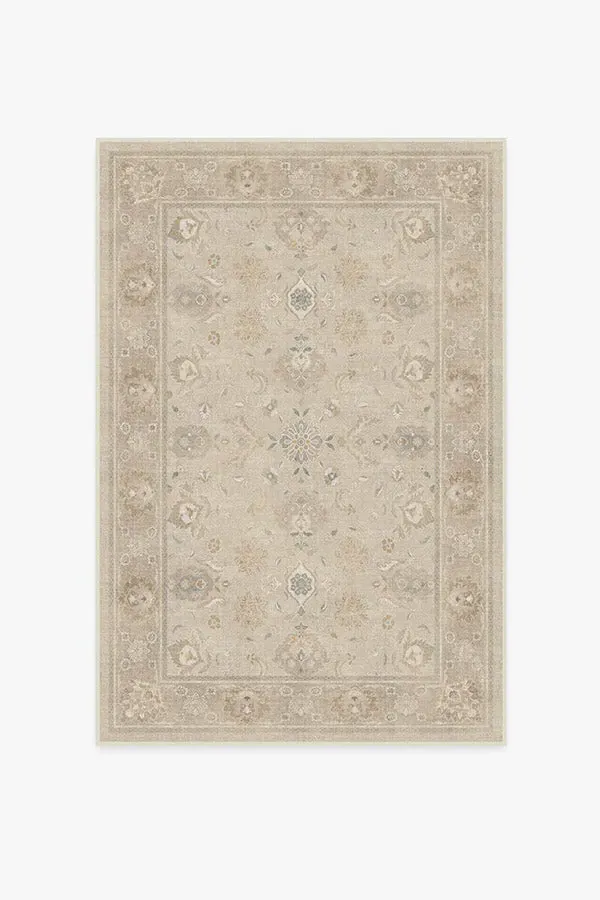 Area Rug Machine Washable - Ivory, Chenille