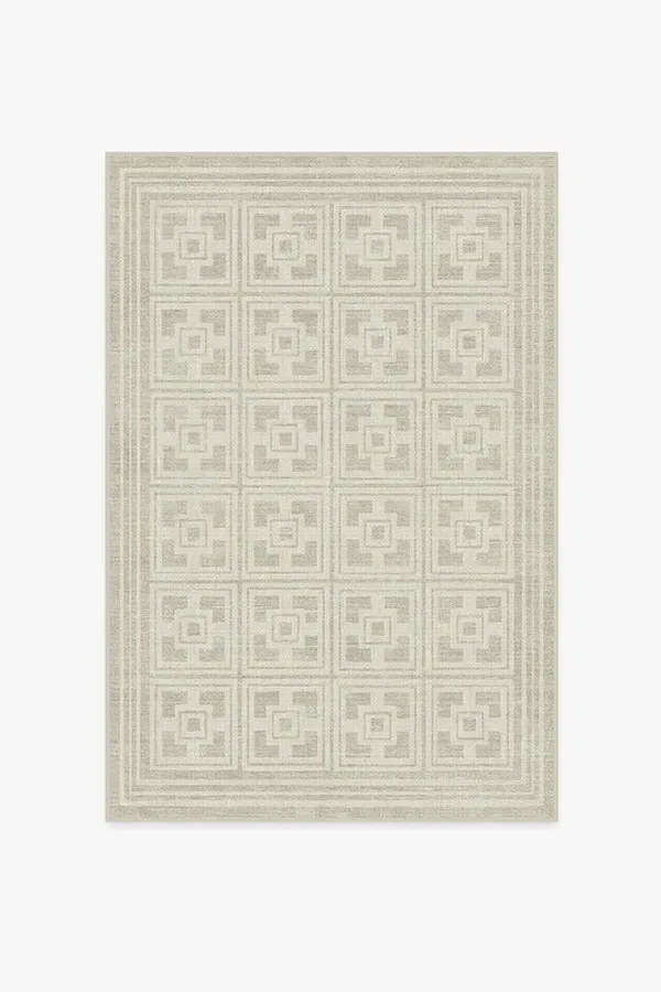 Area Rug Machine Washable - Ivory Stone