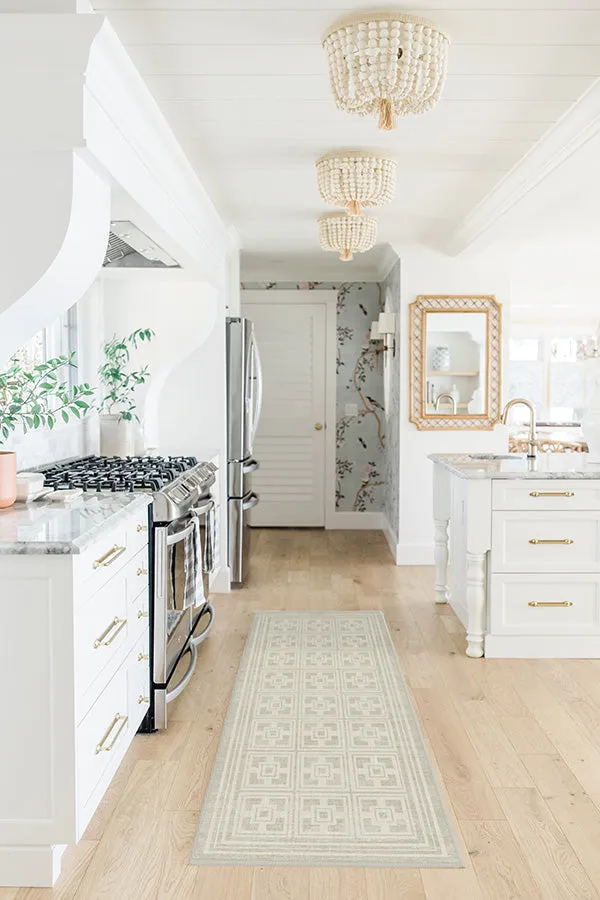 Area Rug Machine Washable - Ivory Stone