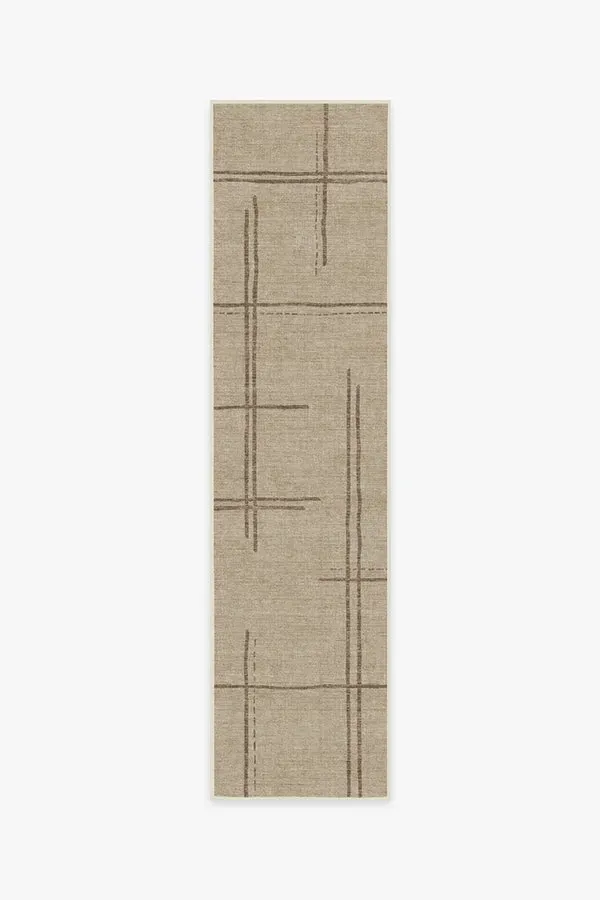 Area Rug Machine Washable - Latte Brown
