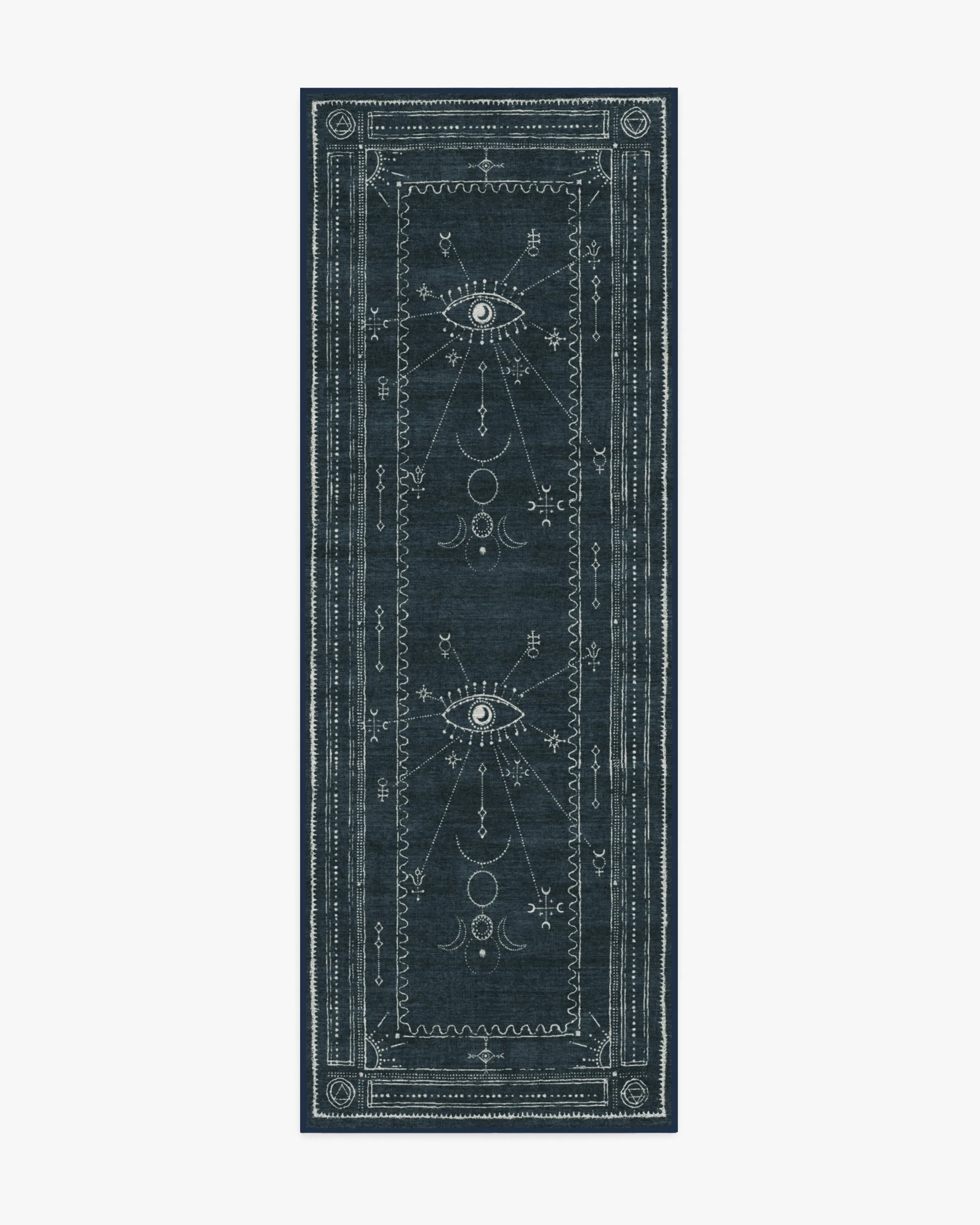Area Rug Machine Washable - Midnight Blue