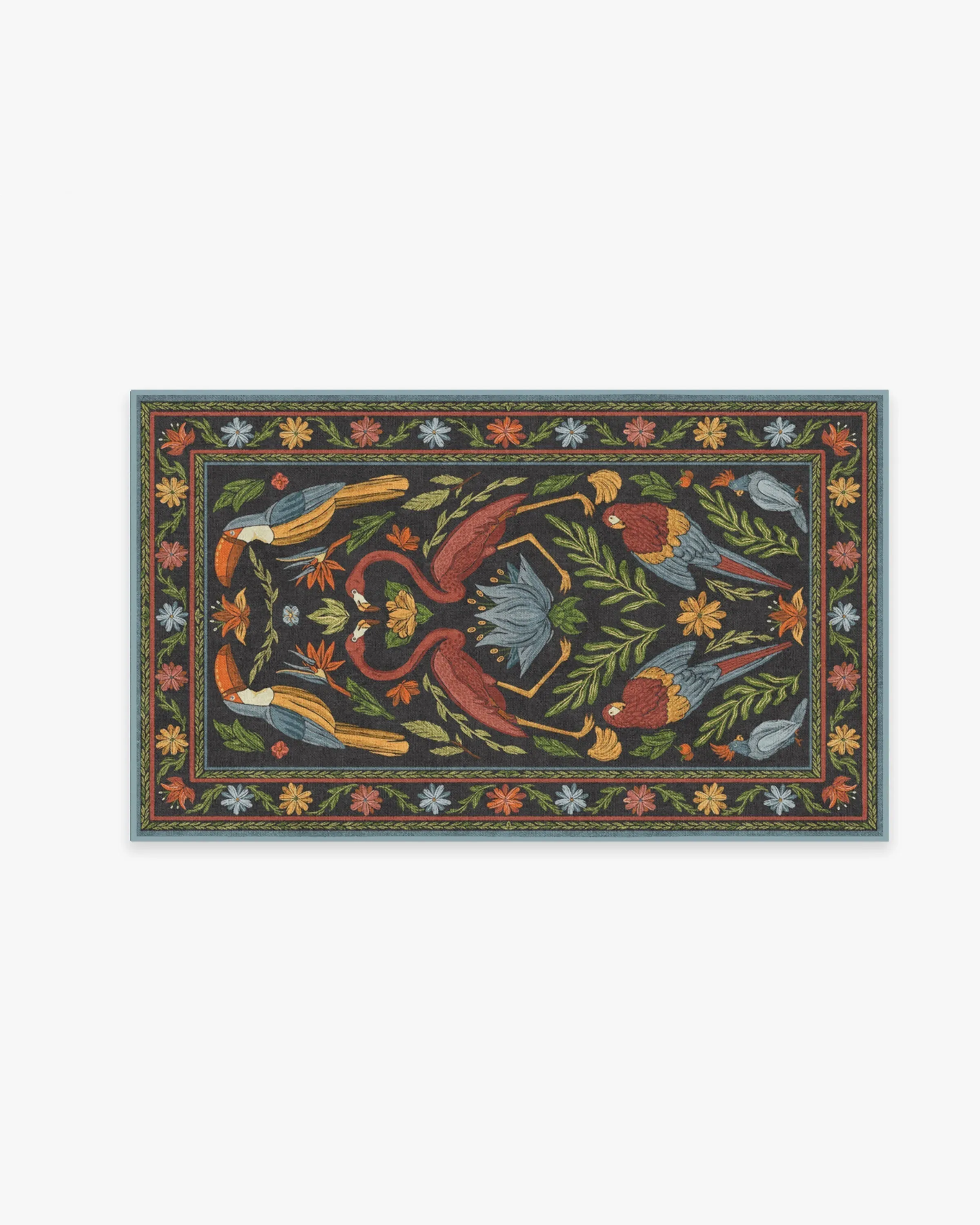 Area Rug Machine Washable - Multi, Chenille