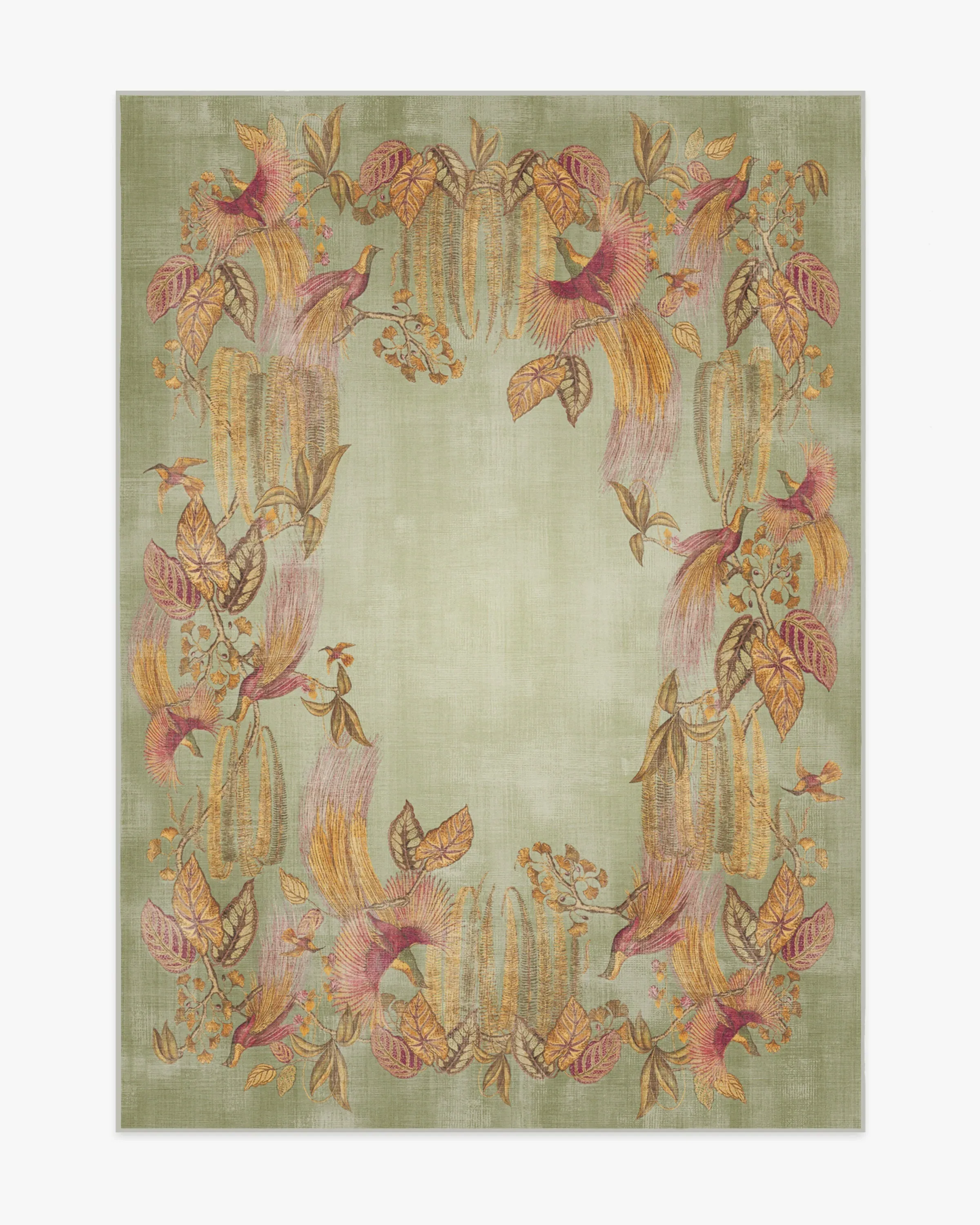 Area Rug Machine Washable - Multi, Flatwoven