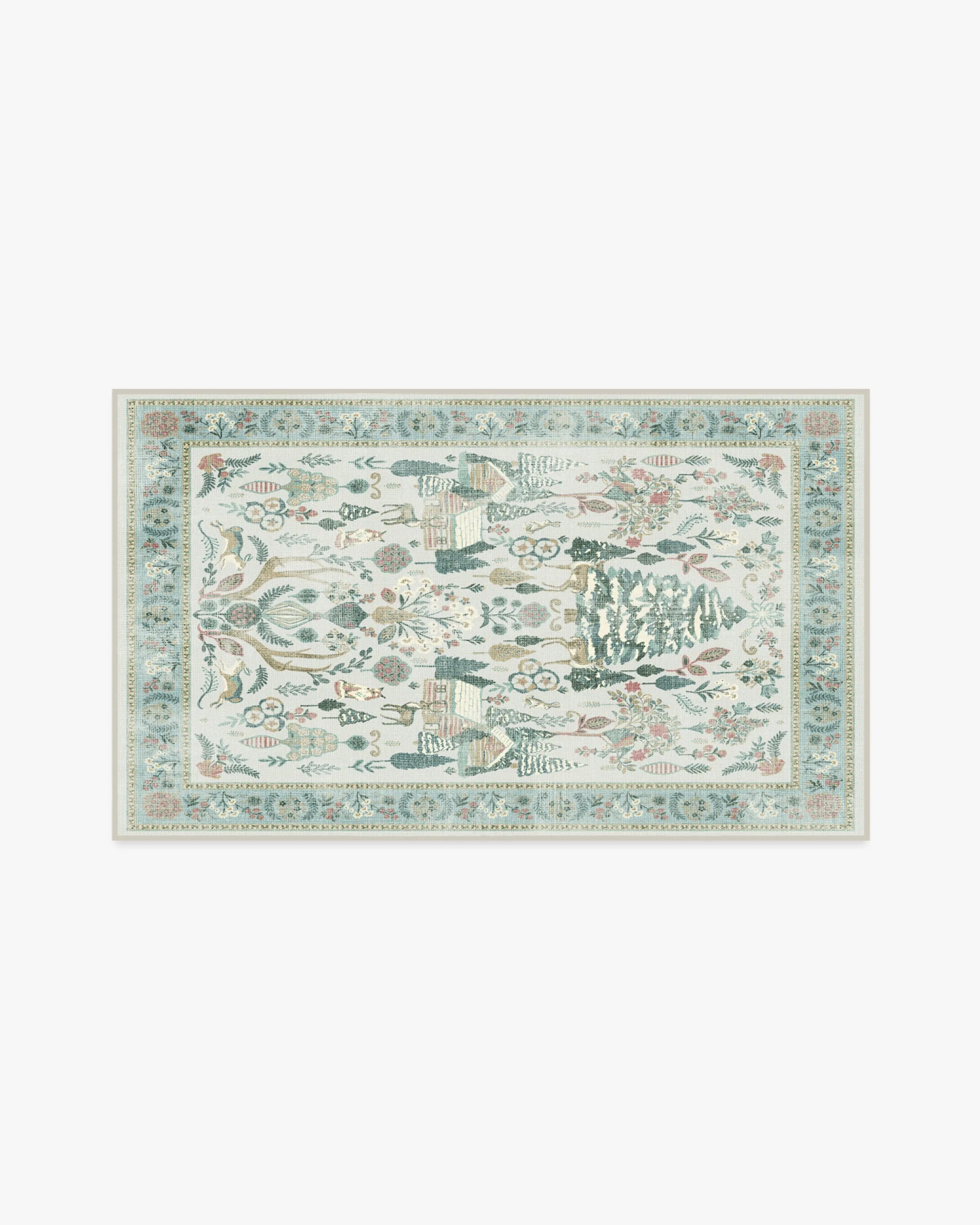 Area Rug Machine Washable - Multicolour
